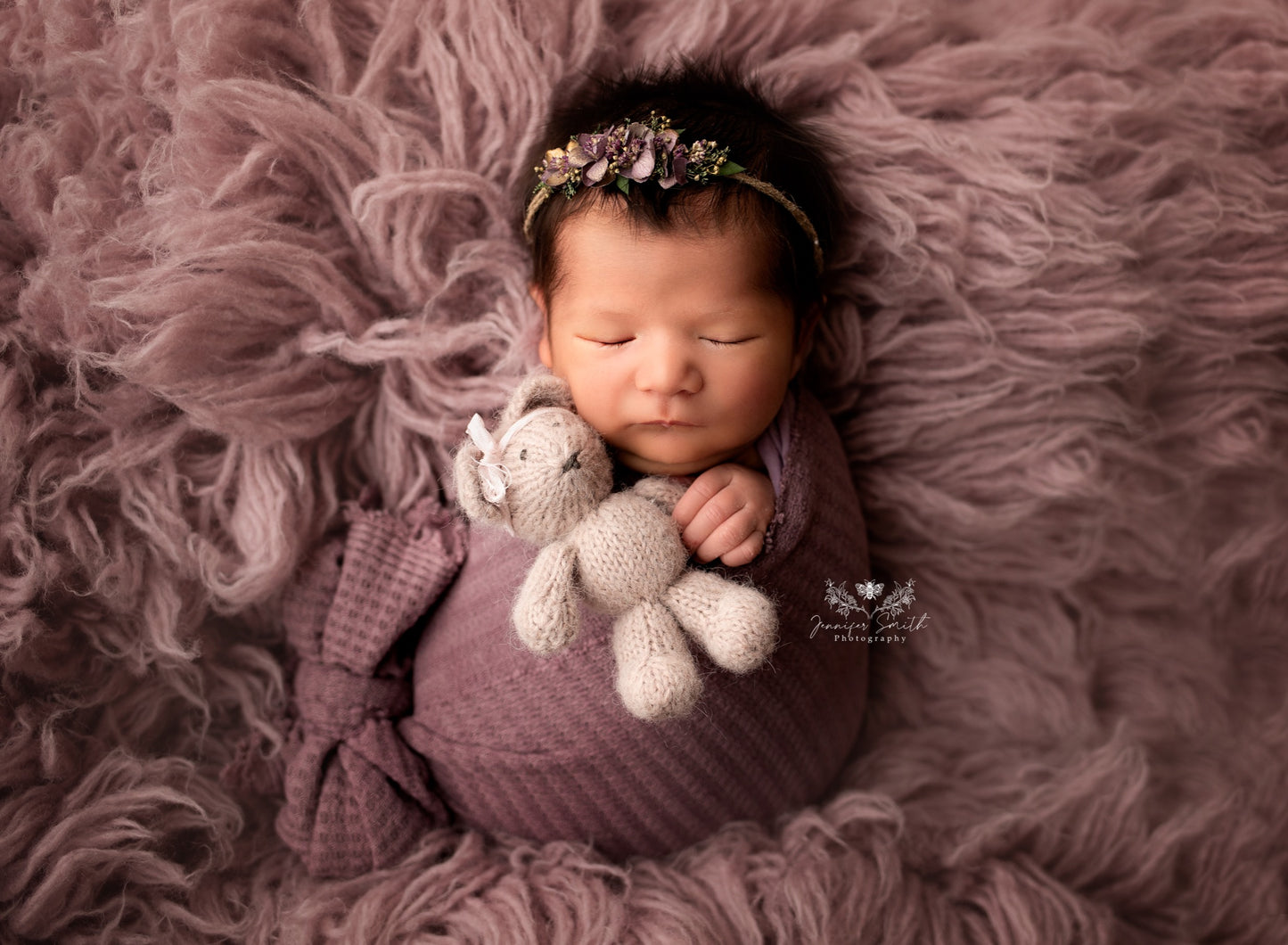 DUSTY PURPLE Premium Wool Flokati