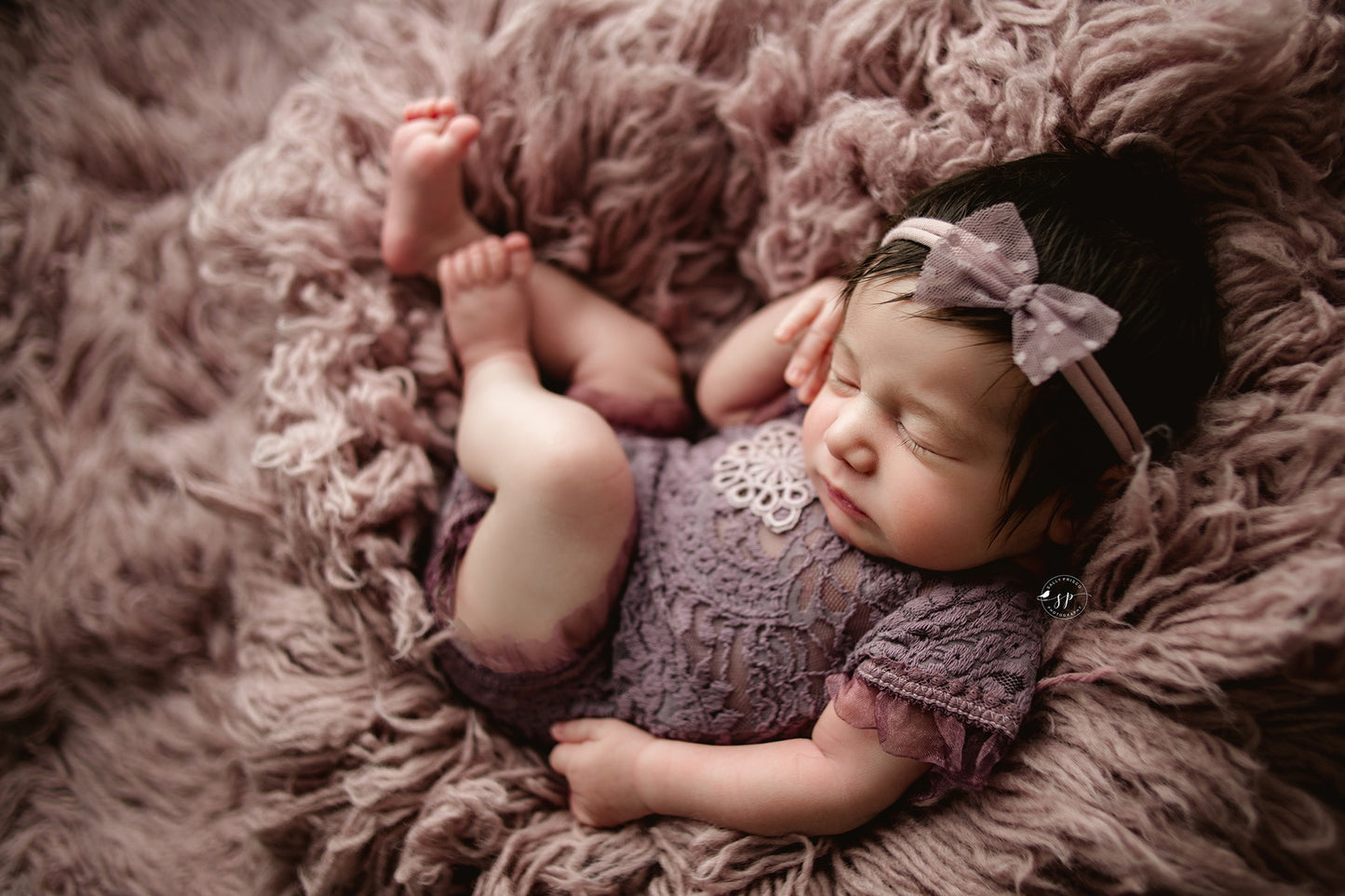 DUSTY PURPLE Premium Wool Flokati