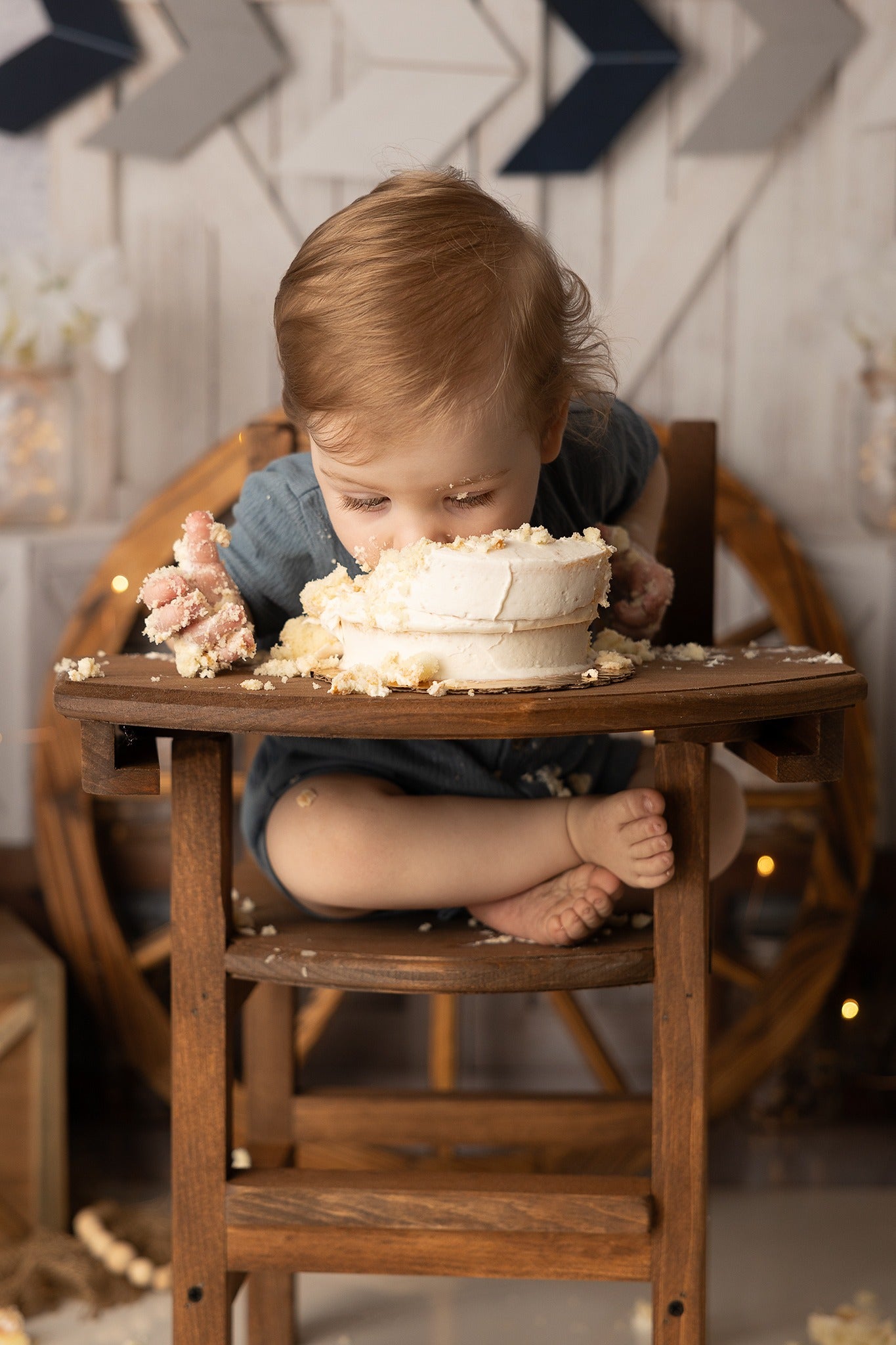Mini Wooden High Chair