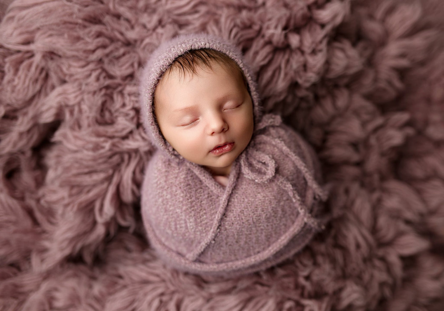 DUSTY PURPLE Premium Wool Flokati