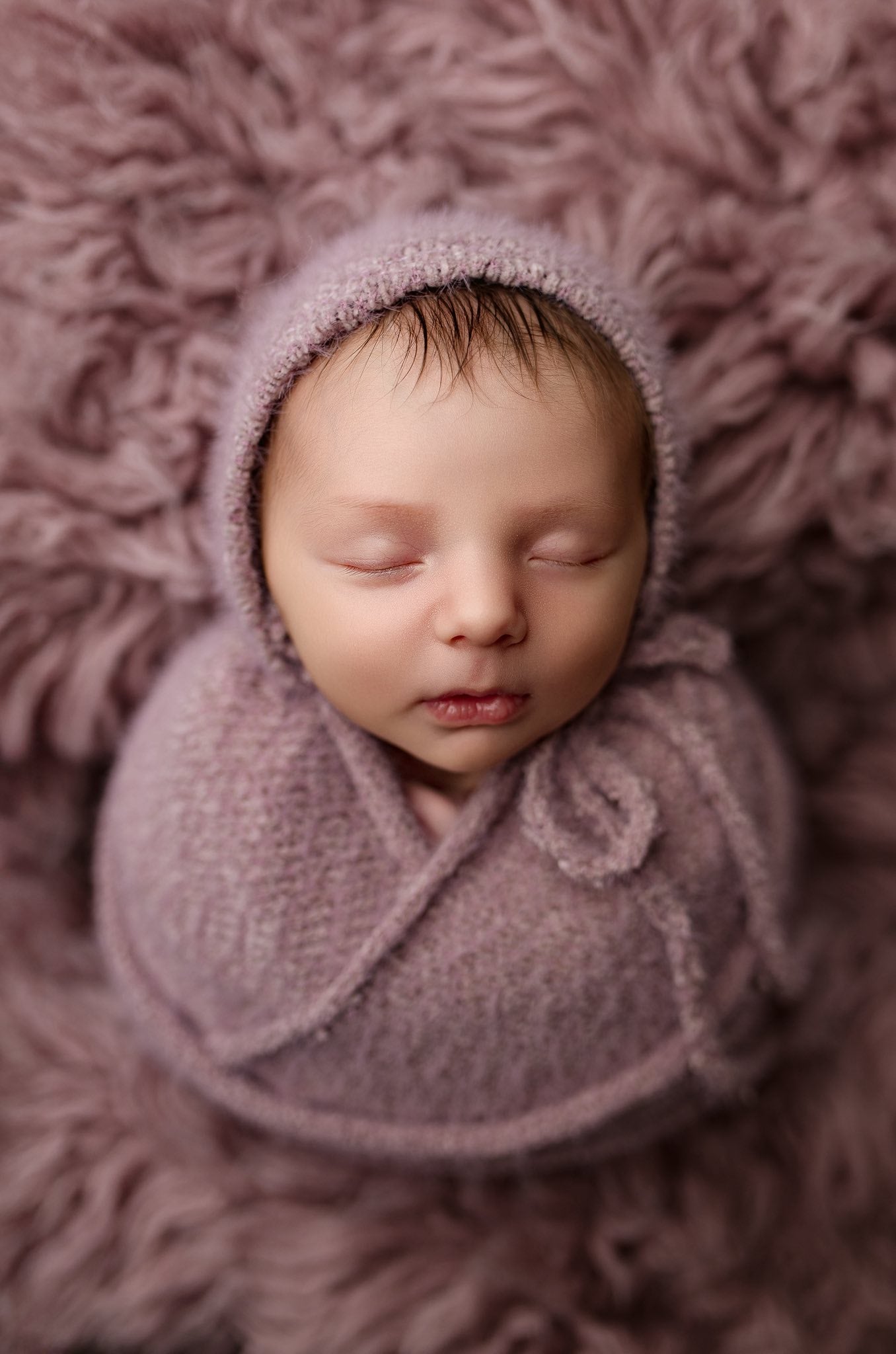 DUSTY PURPLE Premium Wool Flokati
