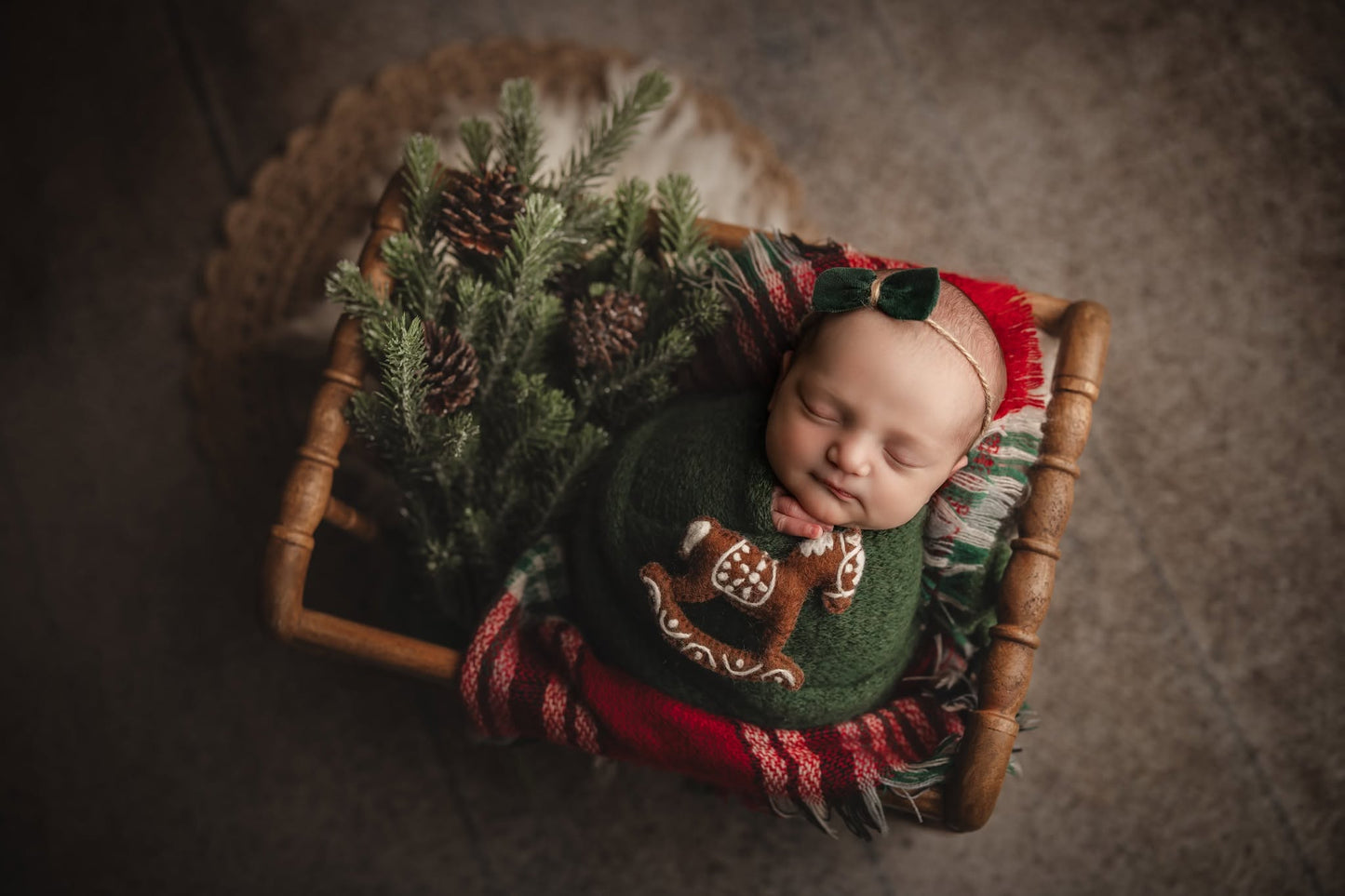 Gingerbread Rocking Horse Little Feltie