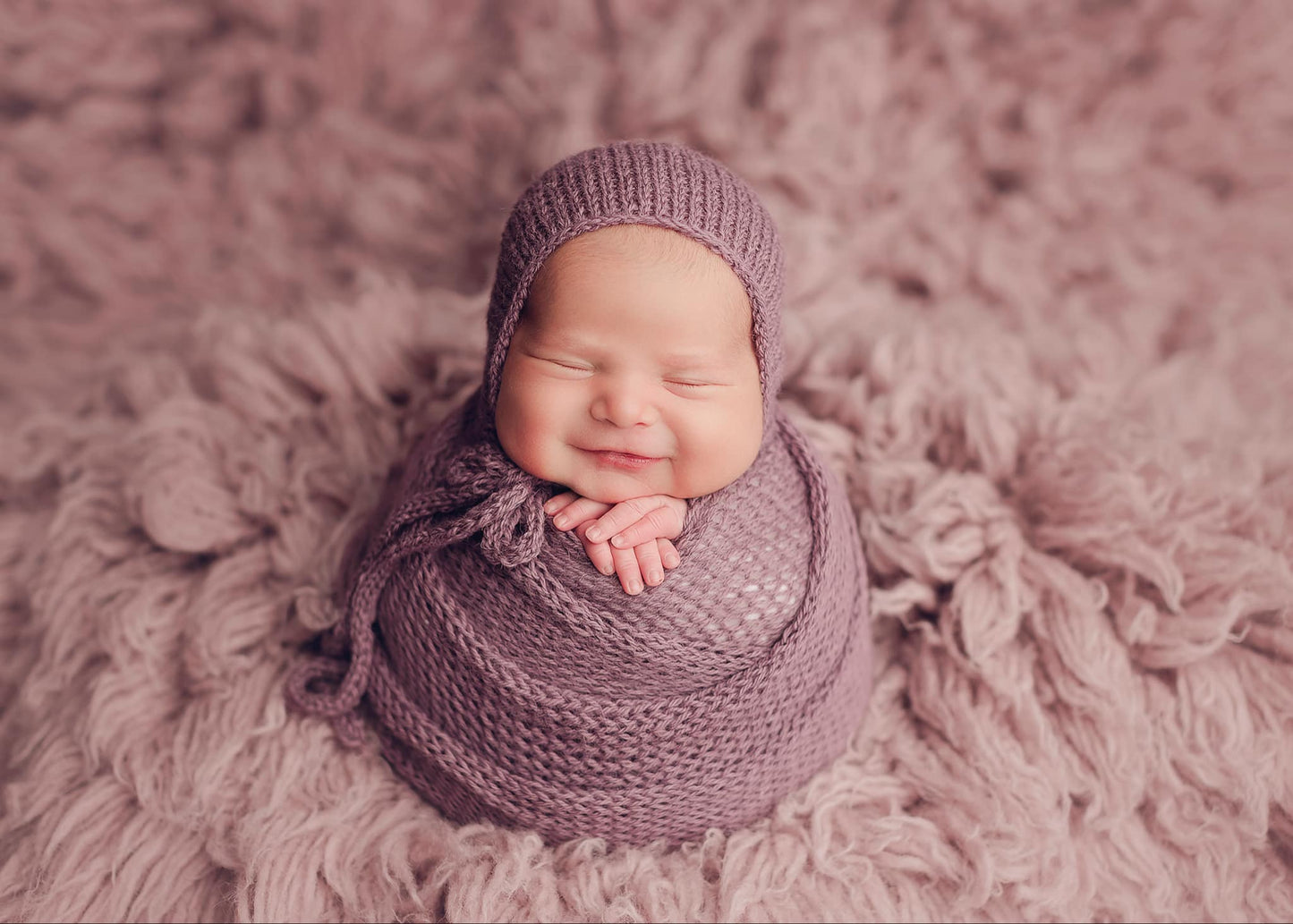 Dusty Purple Flokati + Knits
