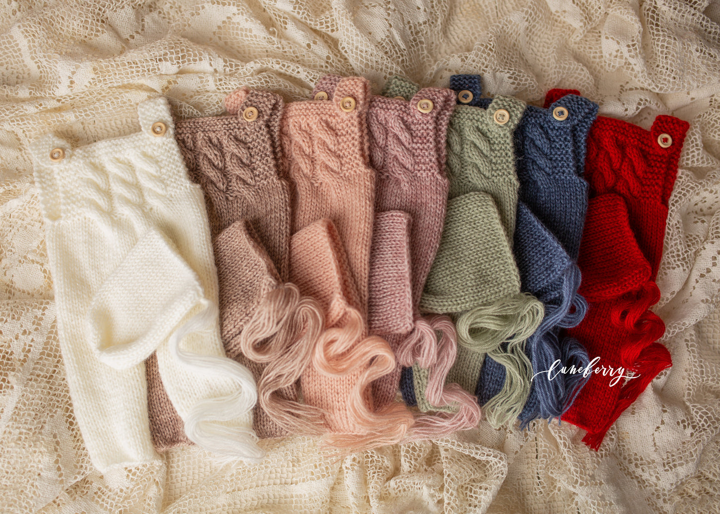 Cable Knit Romper Sets