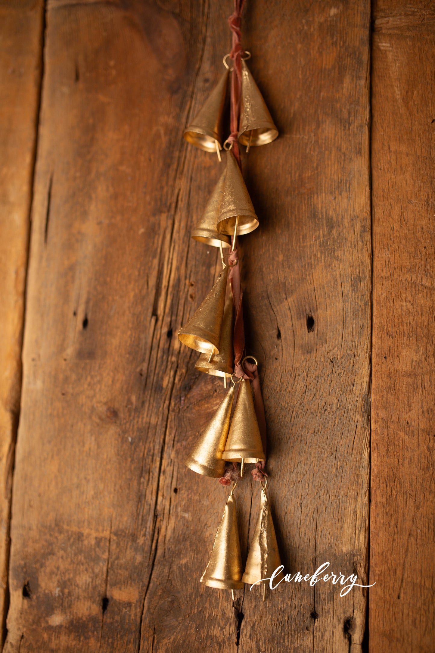 Cone Bells on Velvet Ribbon