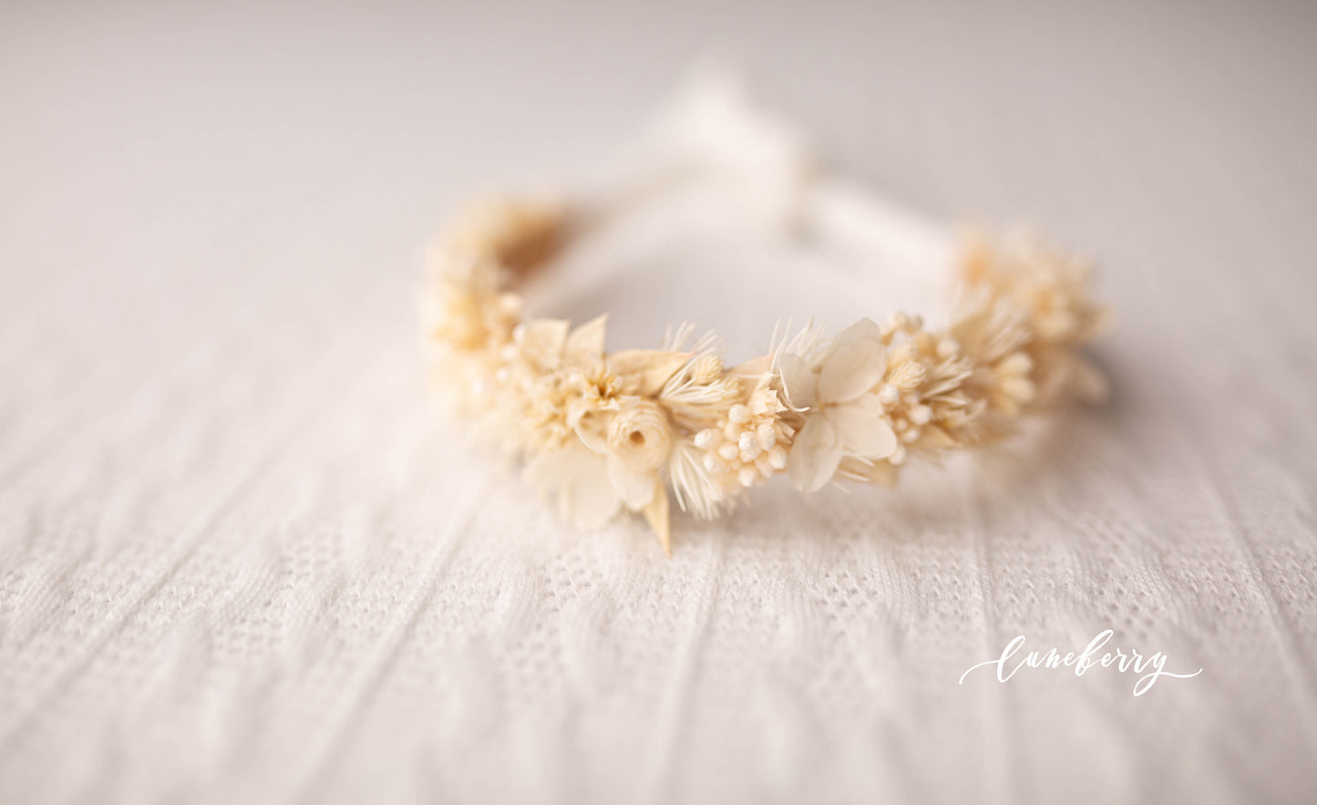 AVA Cream Floral Crown
