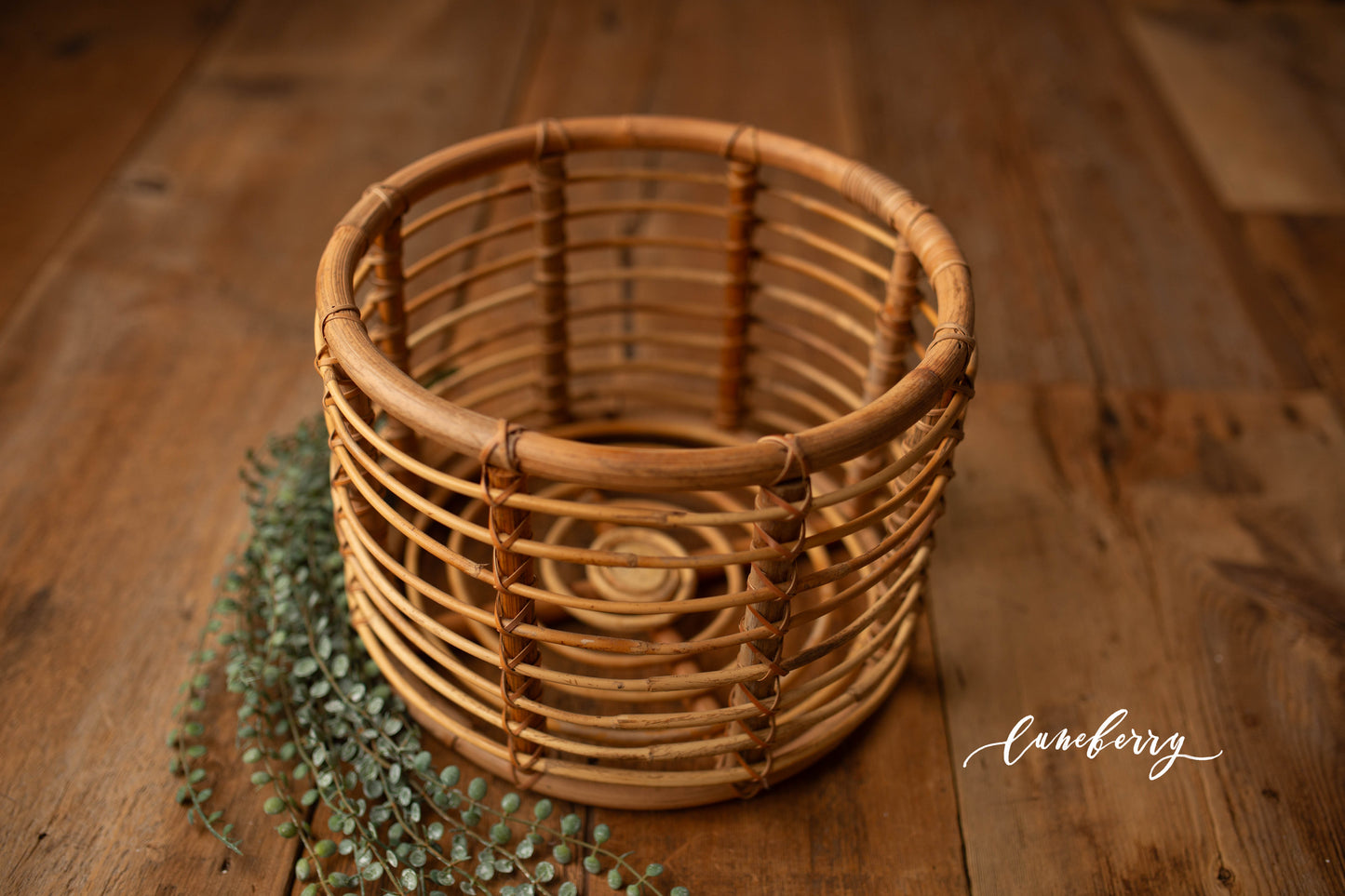 Harper Bamboo Round Basket