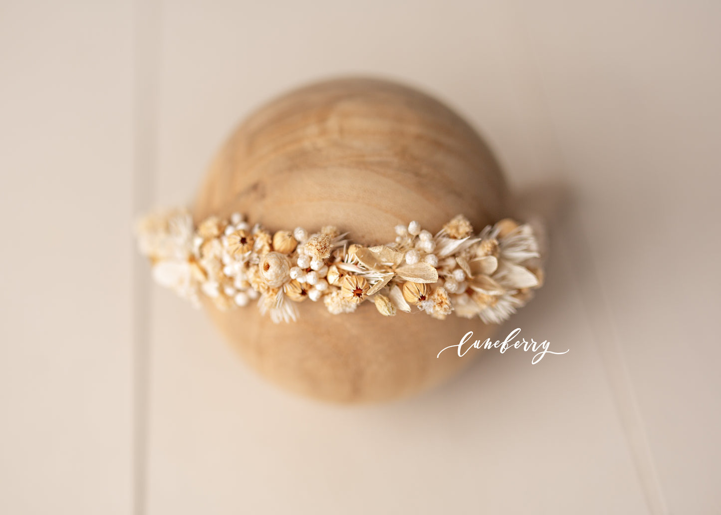Heavenly Cream Floral Crown