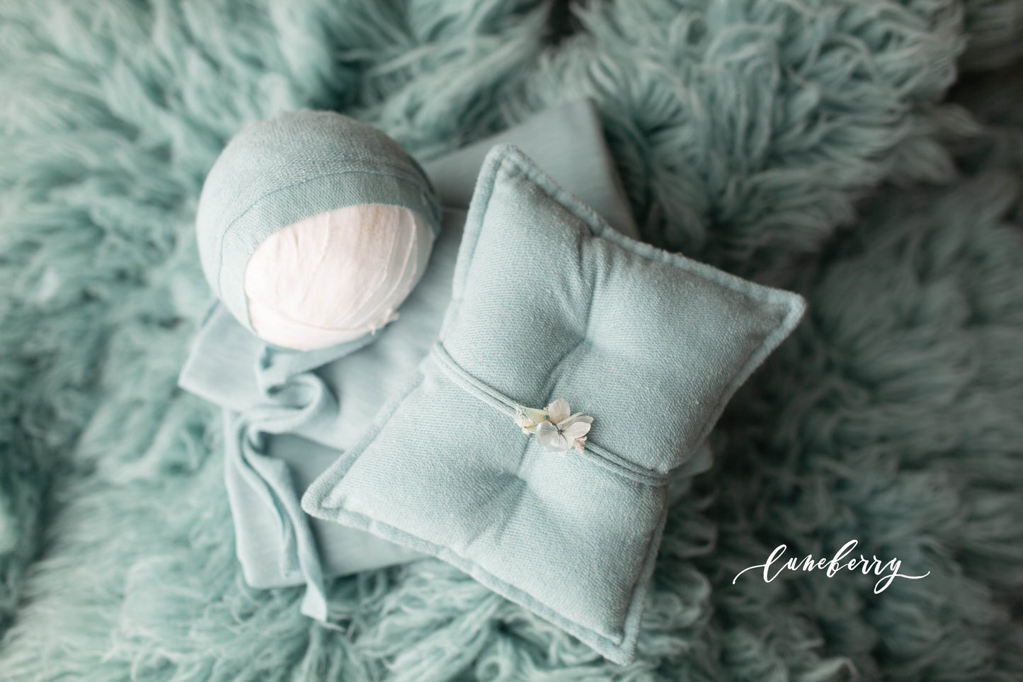 DUTCH BLUE flokati matching set