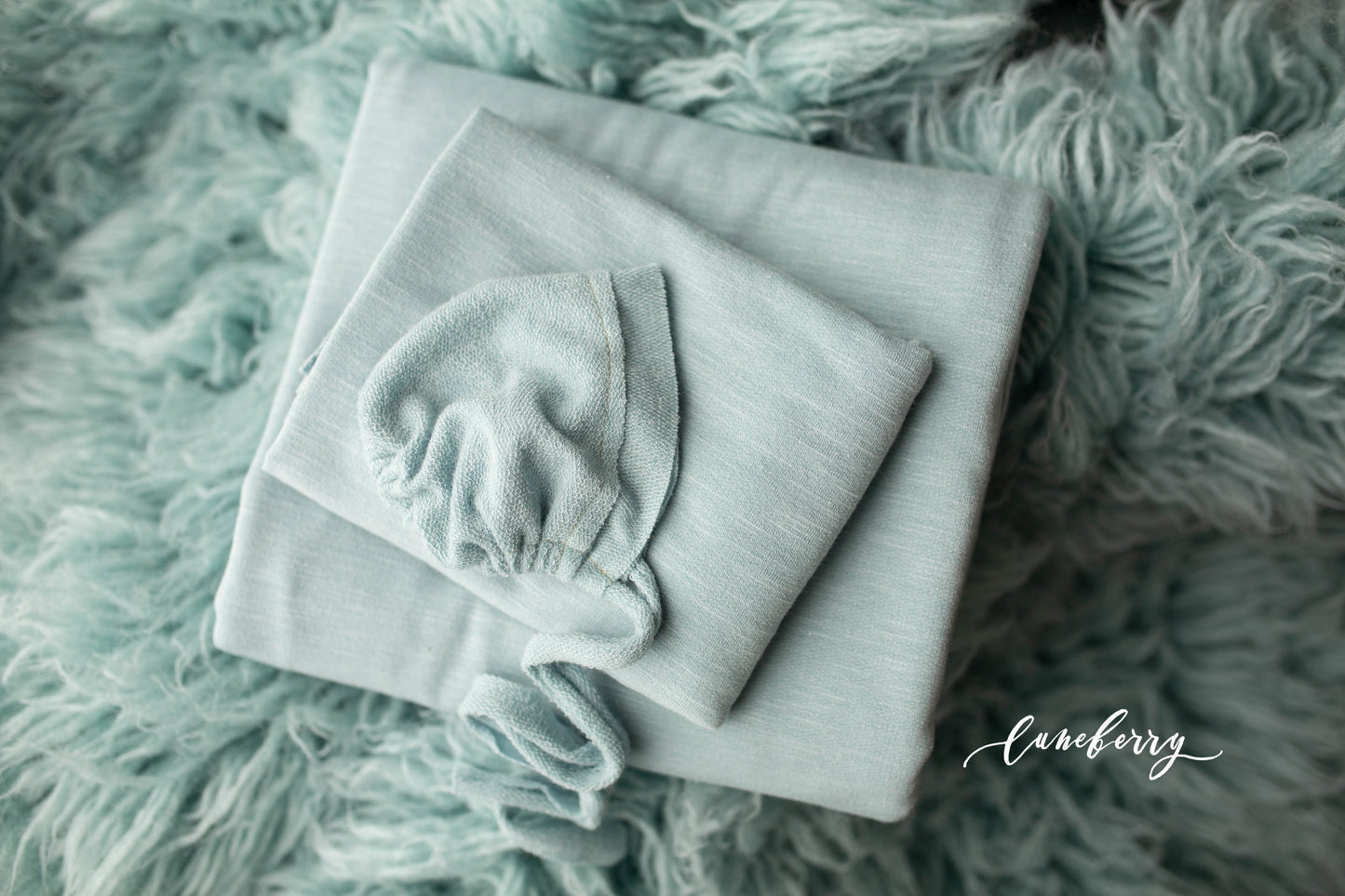 DUTCH BLUE flokati matching set