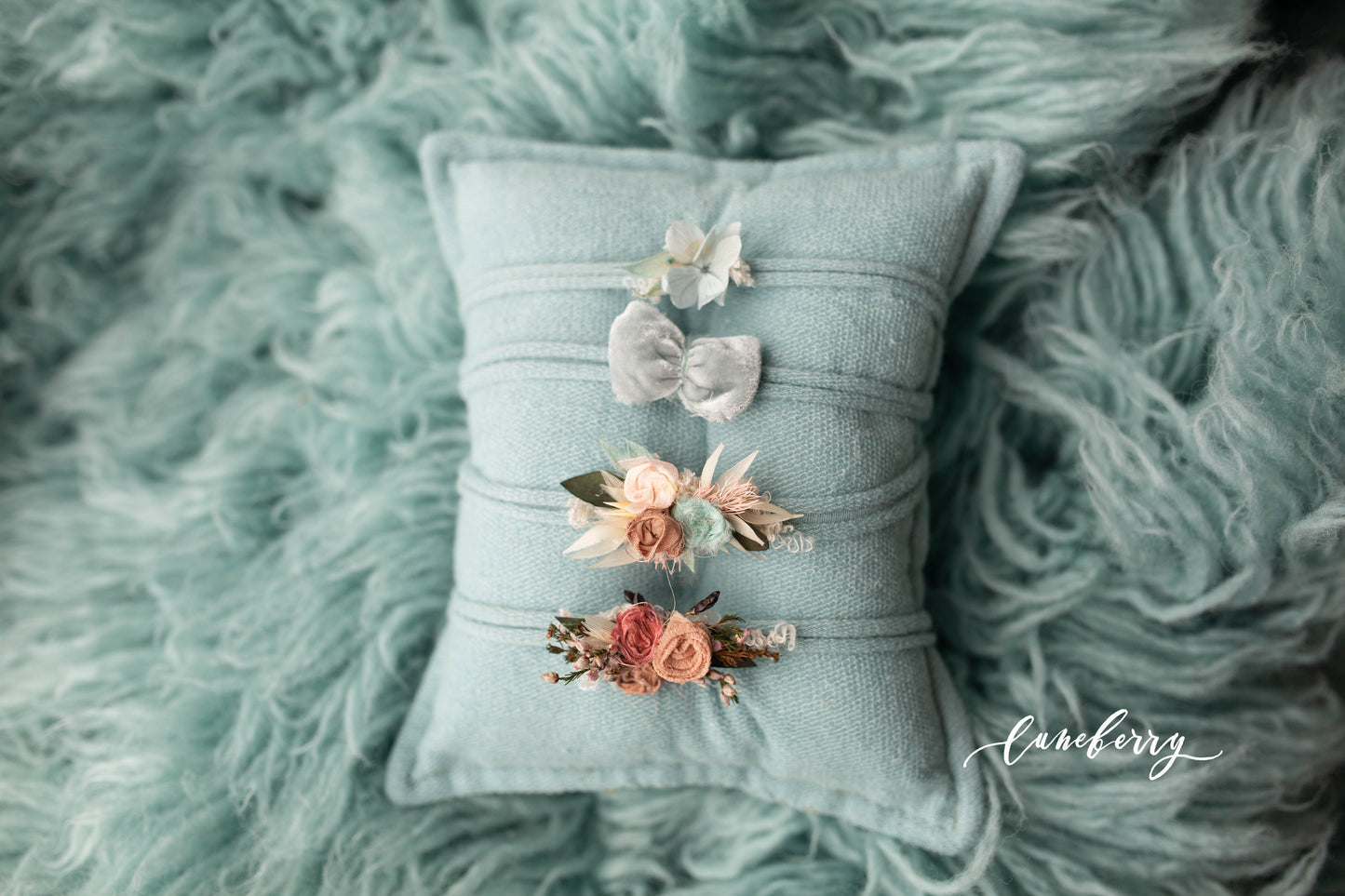 DUTCH BLUE flokati matching set