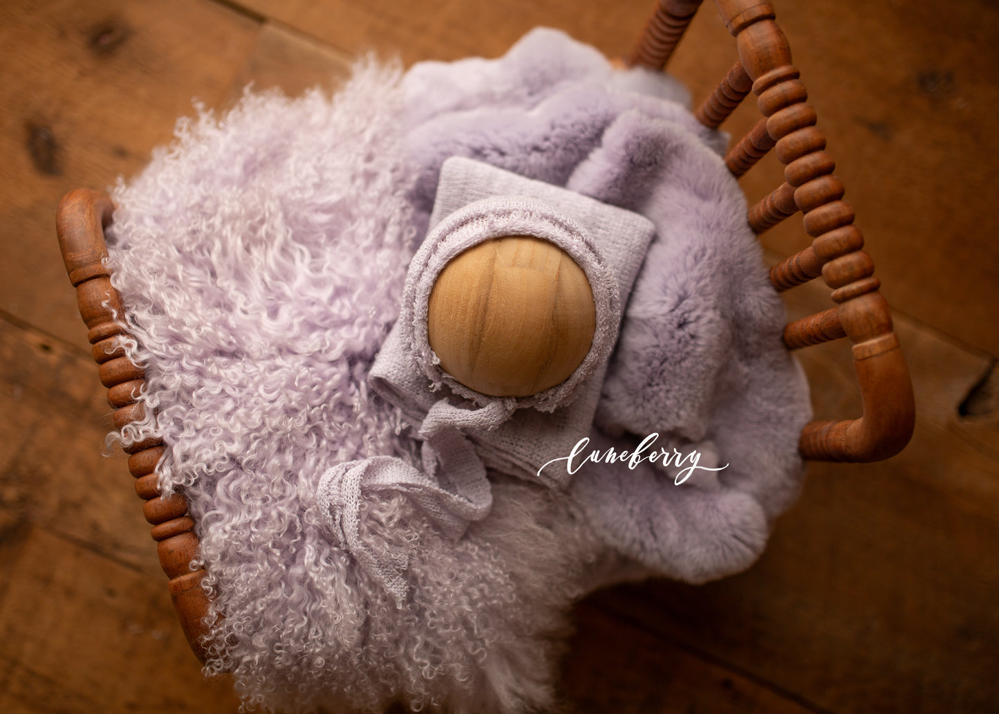 Lavender Sheepskin & Rabbit Fur