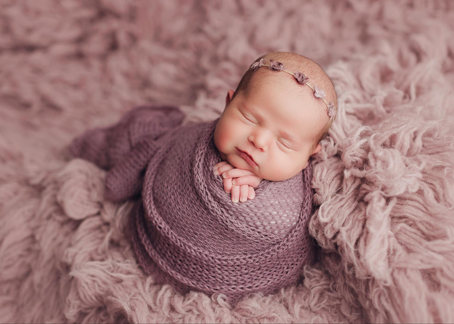 Dusty Purple Flokati + Knits