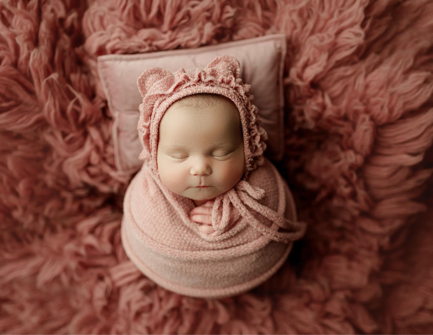 ANTIQUE ROSE Premium Wool Flokati