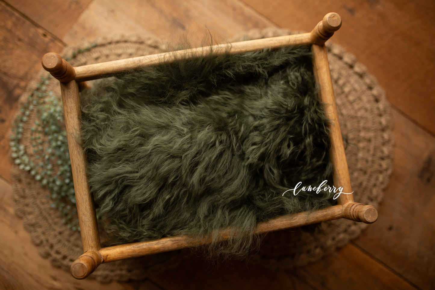 Olive Sheepskin & Rabbit Fur