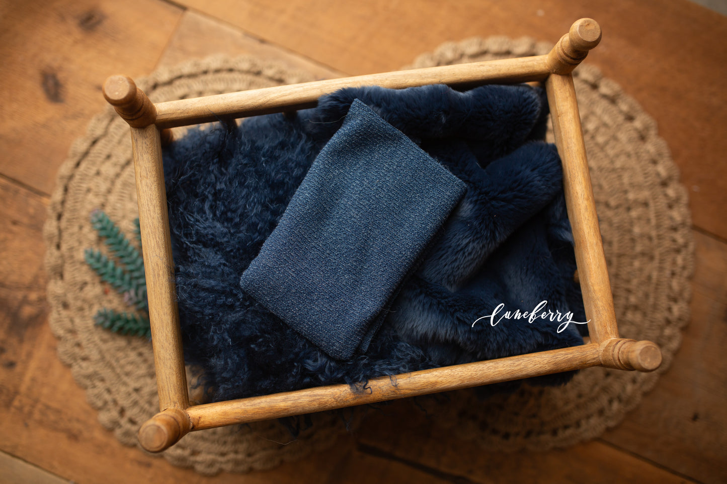 WINTER BLUE Sheepskin & Rabbit Fur