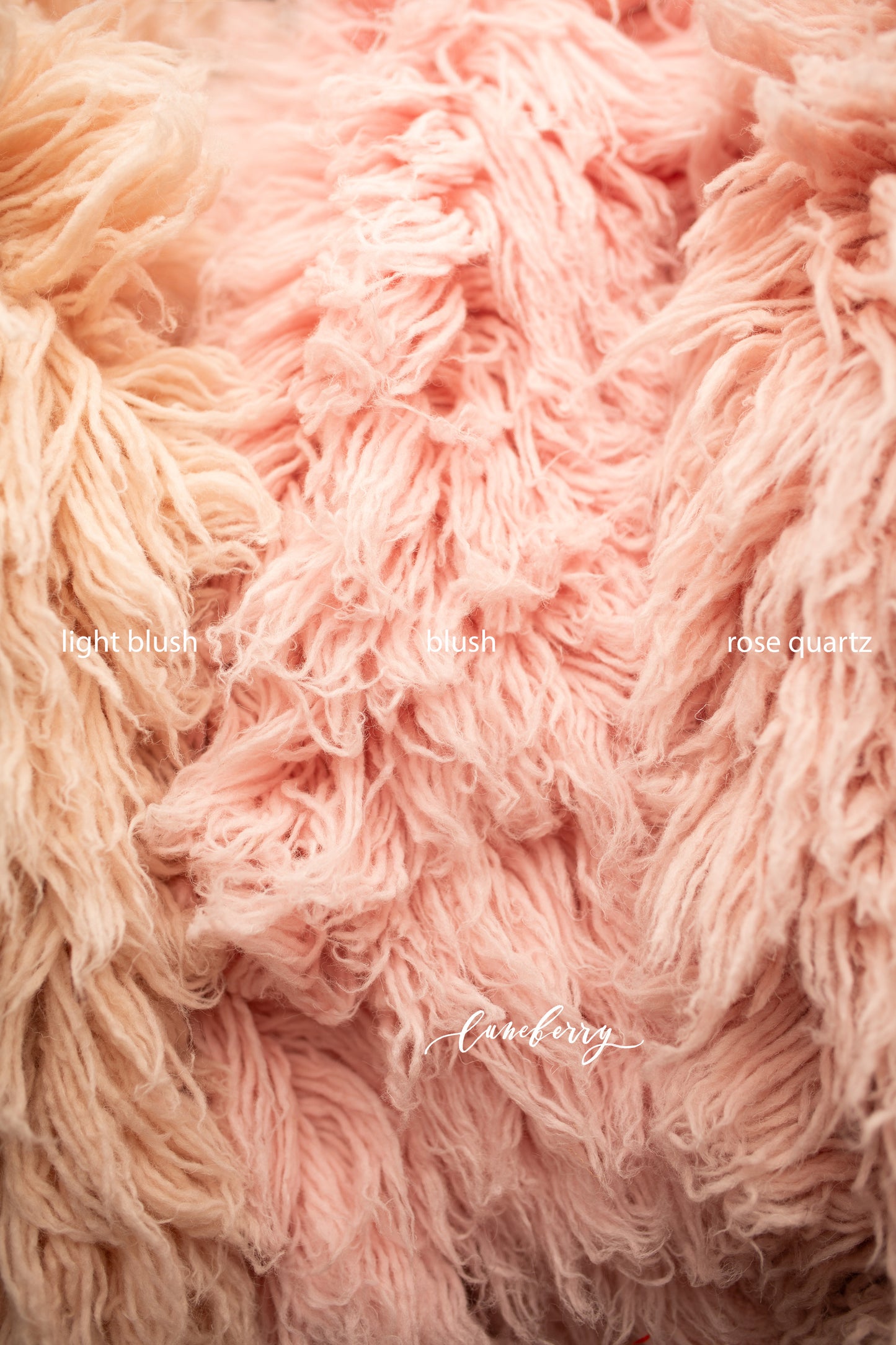 ROSE QUARTZ Premium Wool Flokati