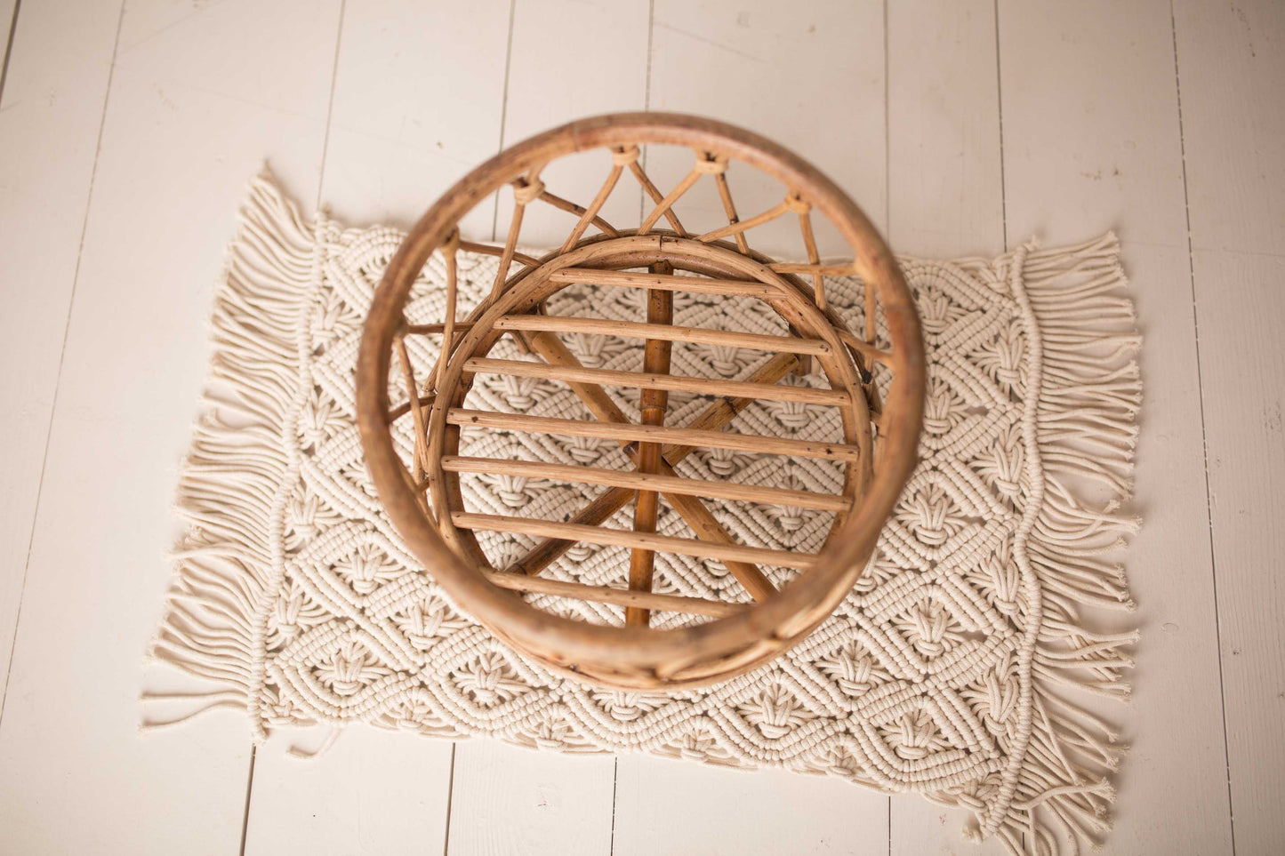 The Johna -Bamboo Round Basket