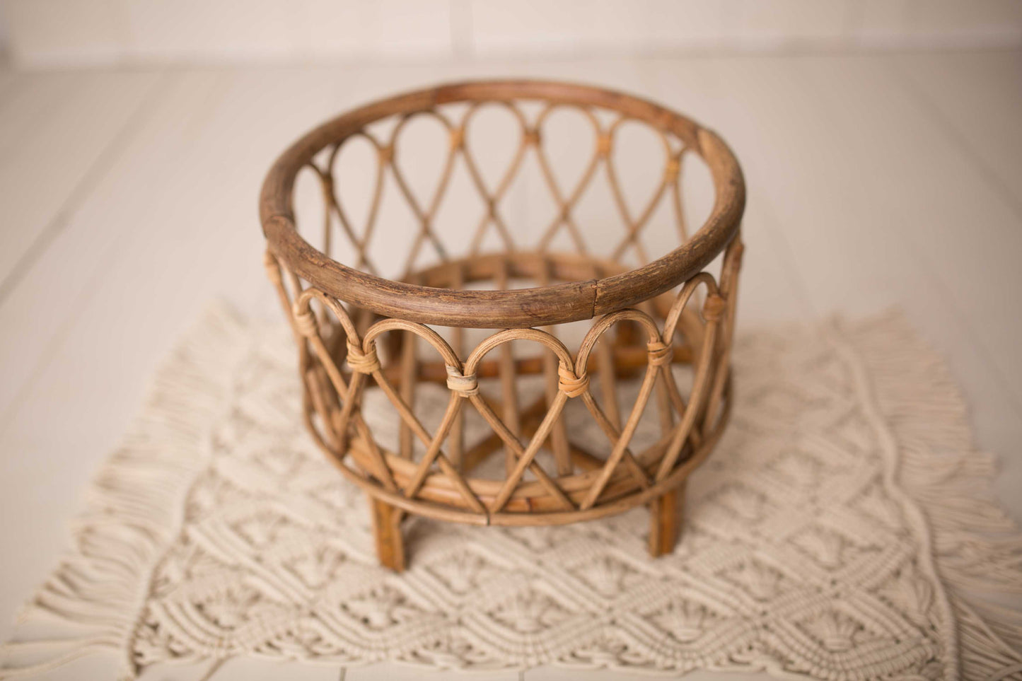 The Johna -Bamboo Round Basket