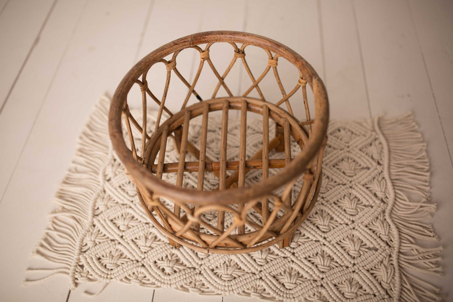 The Johna -Bamboo Round Basket
