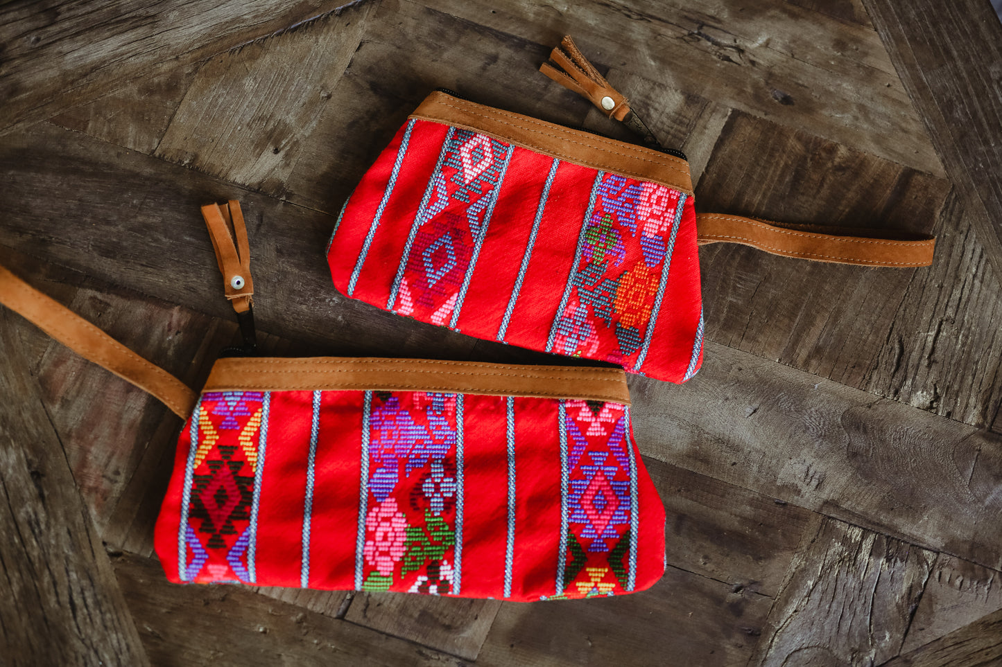 Mayan Huipil wristlet bags -Set 02