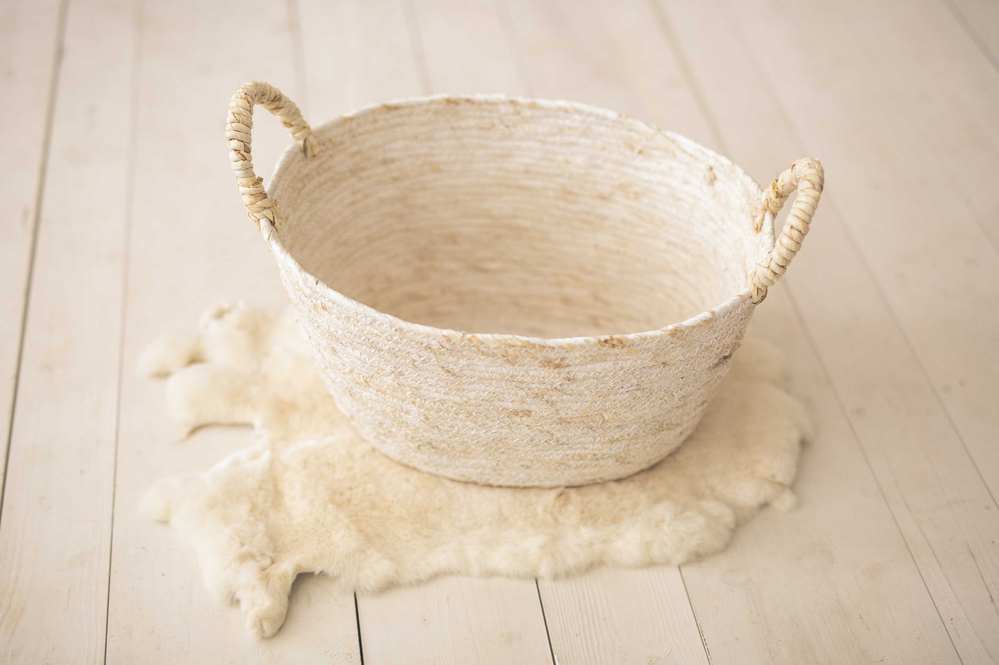 White Oval Basket