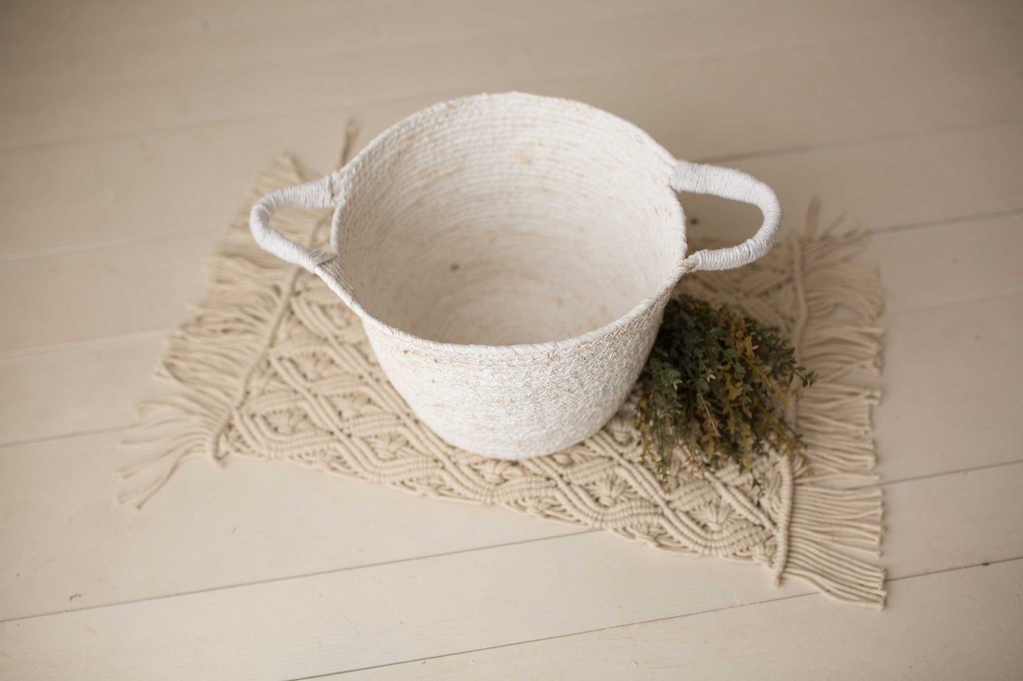 The Itty Bitty Basket - Cream