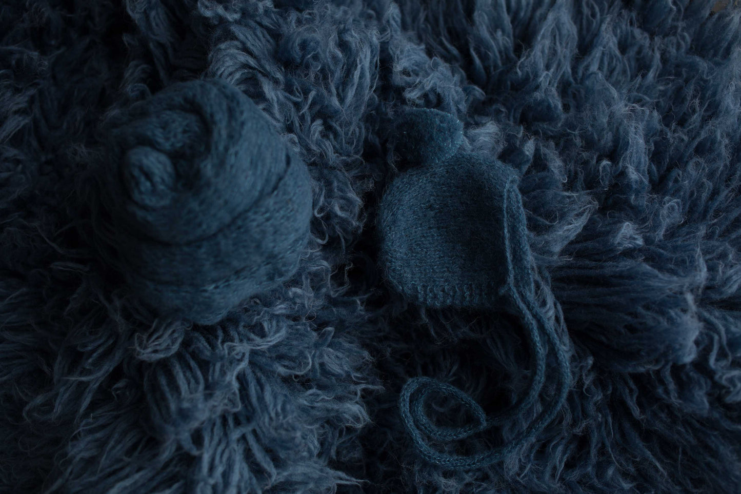 Blue Jeans Alpaca Knit Set (Matches Blue Jeans flokati)