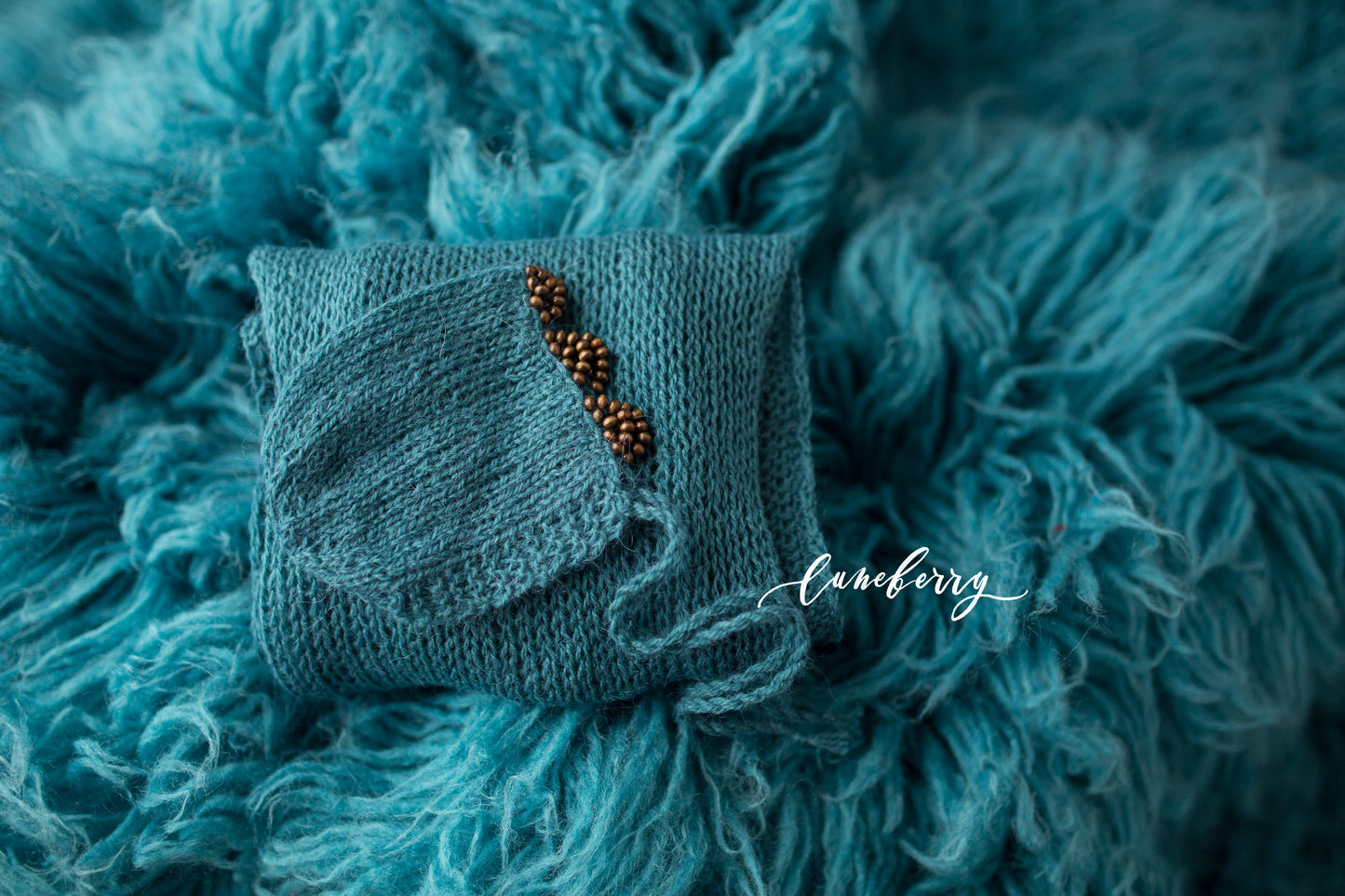 STORM BLUE flokati set