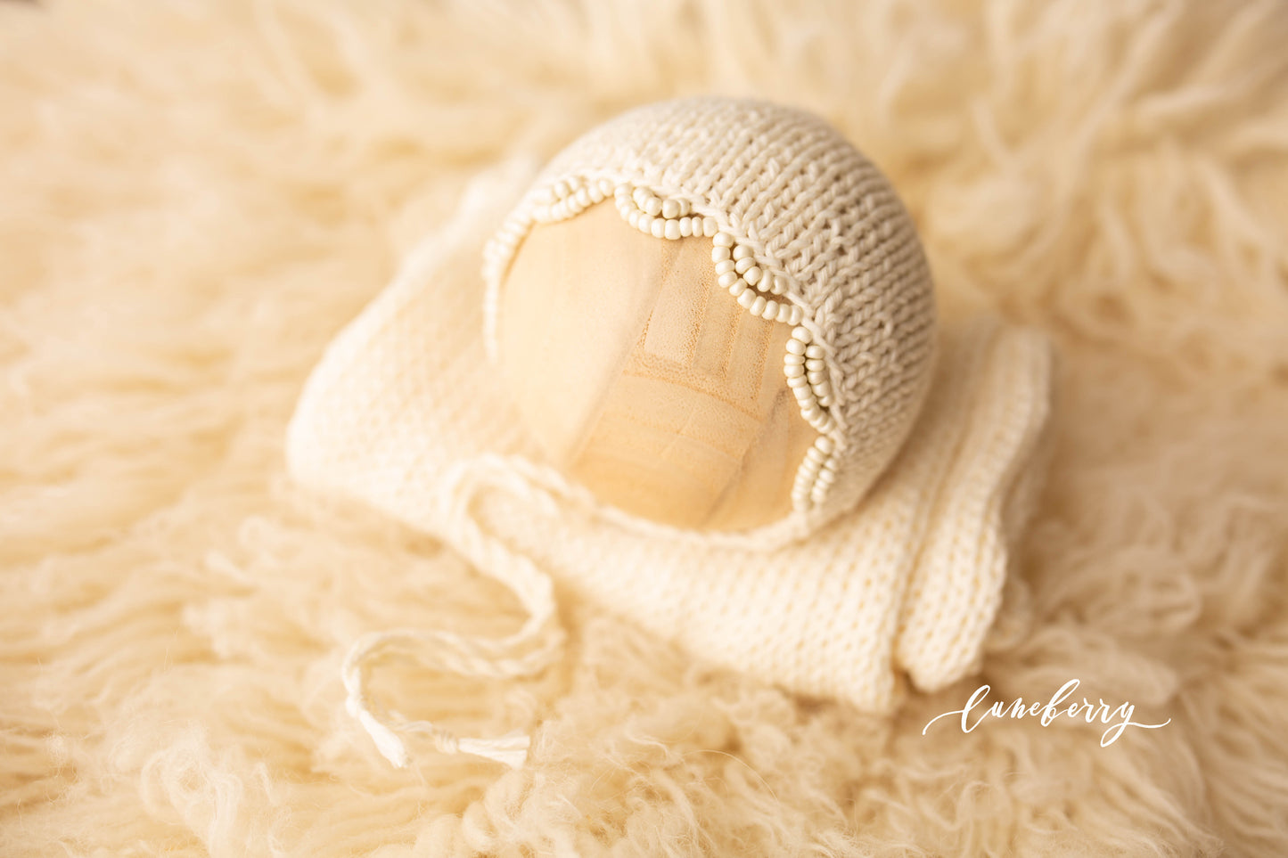Cream Beaded Knit Set