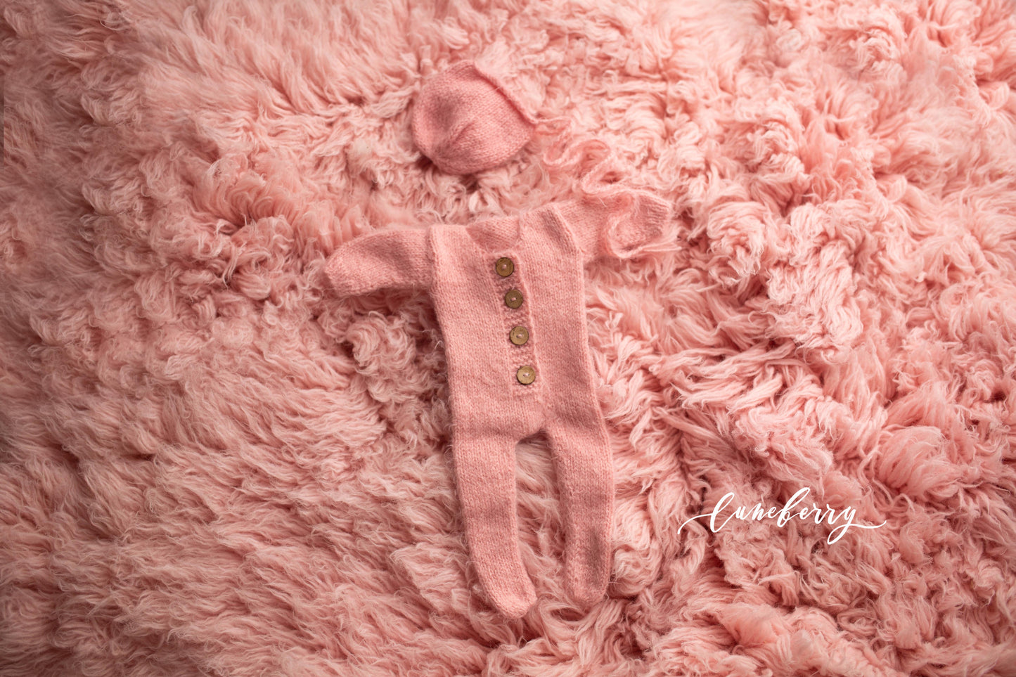 BLUSH Matching Footed Romper Set