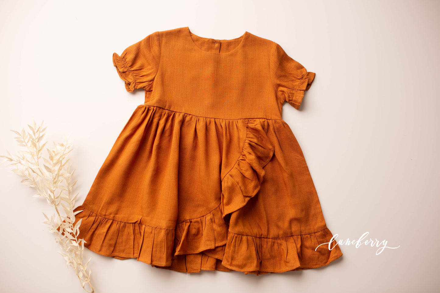 Charlie | Linen Ruffled Dress