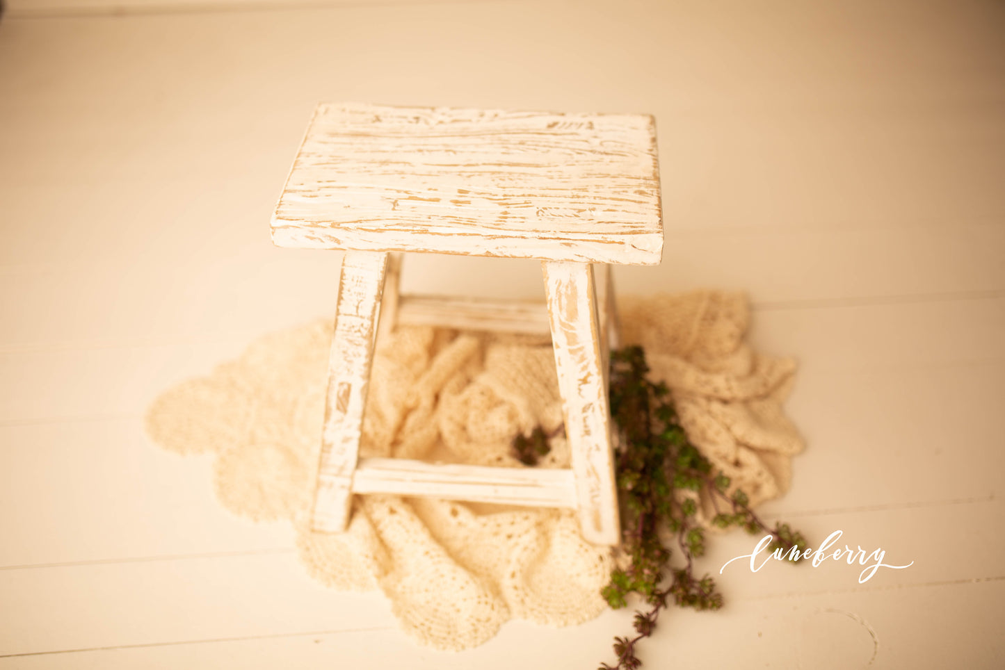 Cream Medium Stool