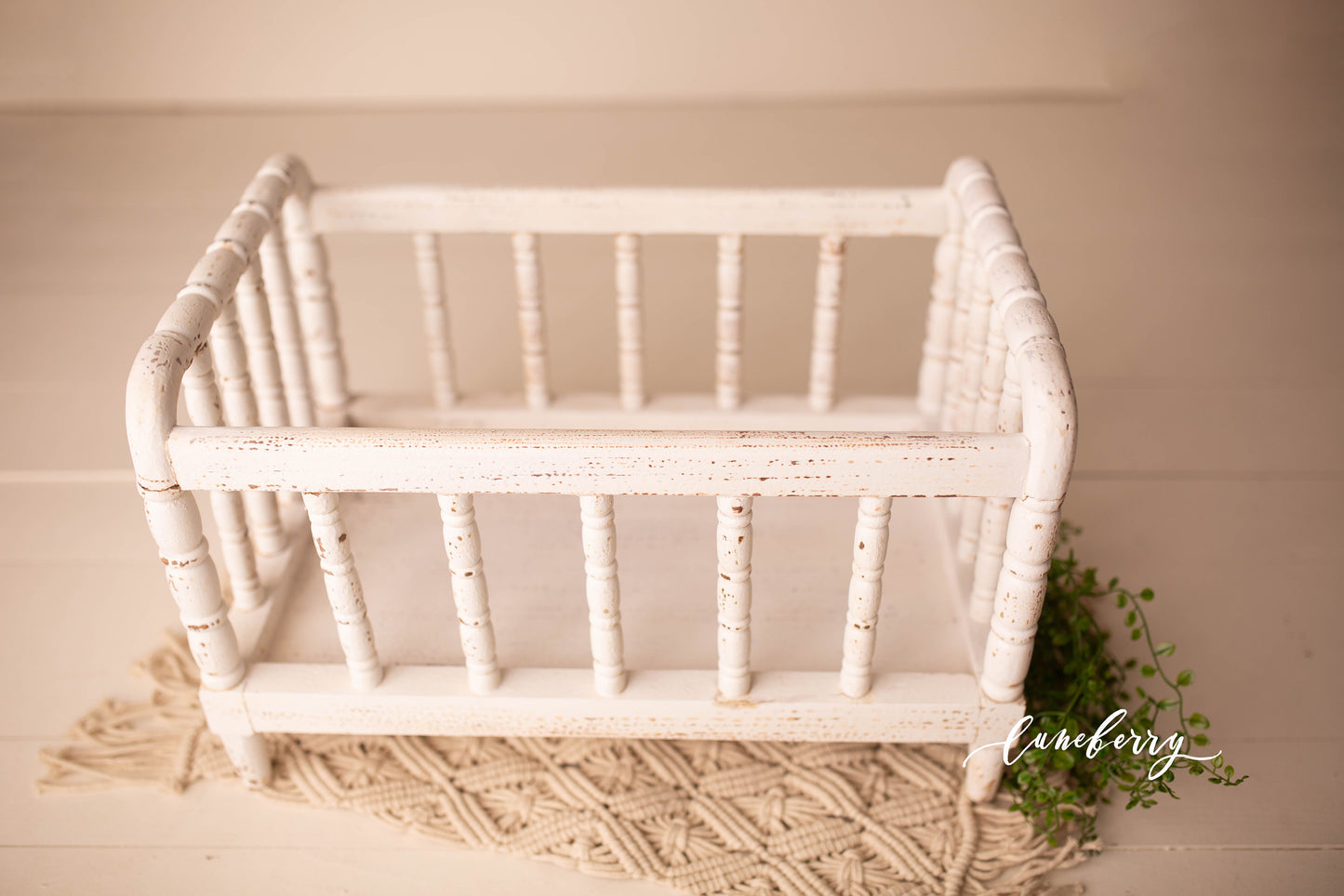 Julia Spindle Crib - Cream