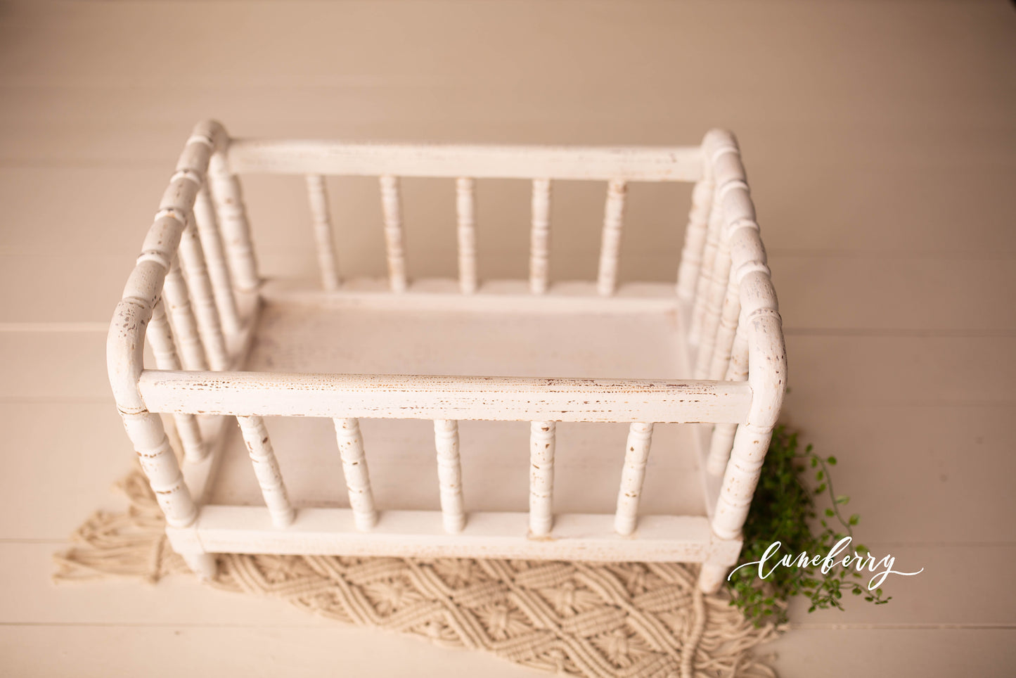 Julia Spindle Crib - Cream