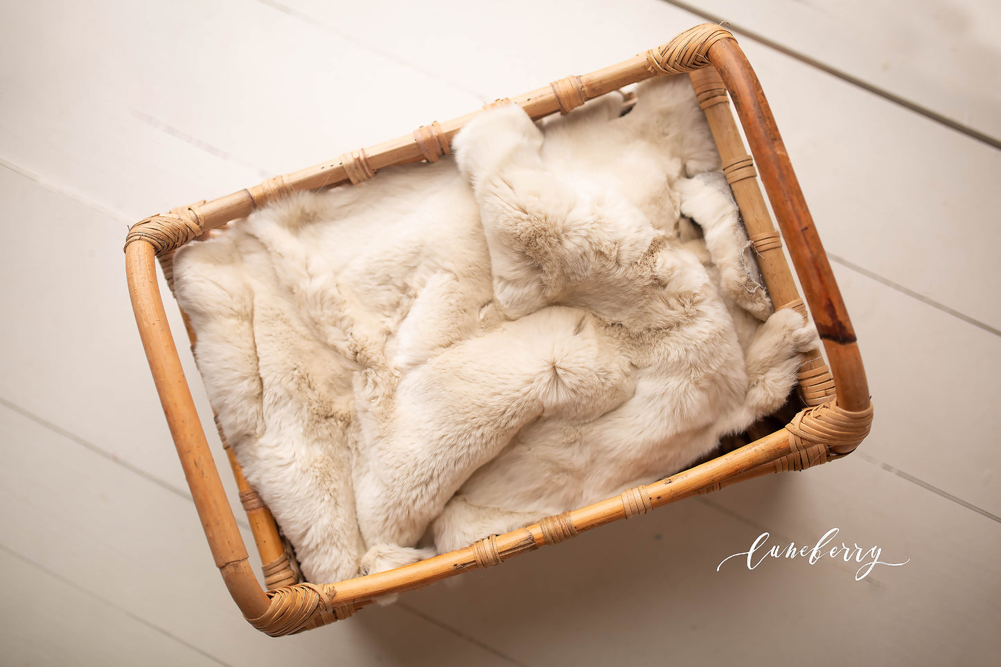 Beige Sheepskin & Rabbit Fur