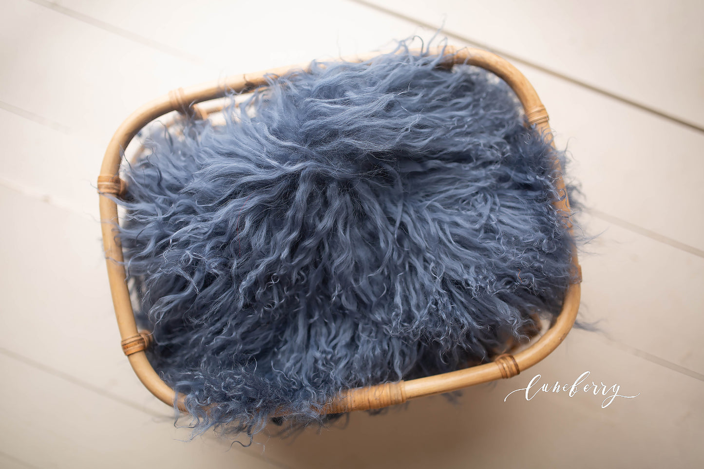 Deep Blue Sea Sheepskin & Rabbit Fur