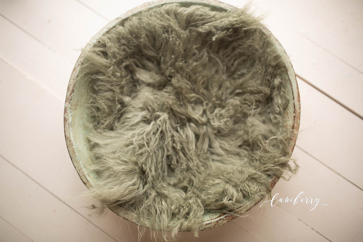 Olive Sheepskin & Rabbit Fur