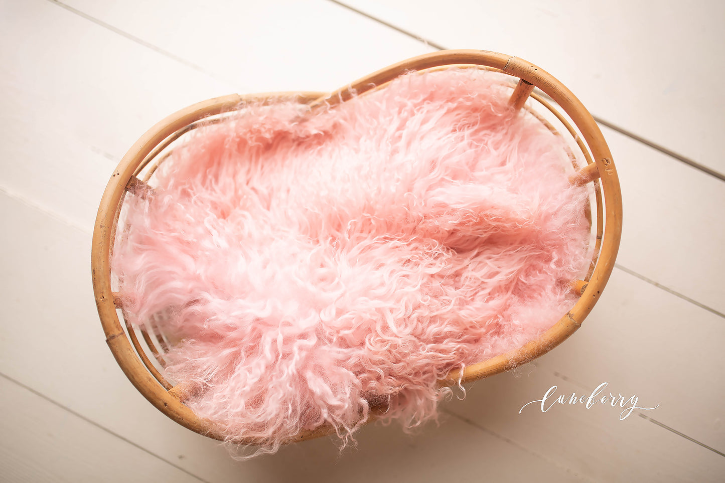 Rose All Day Sheepskin & Rabbit Fur