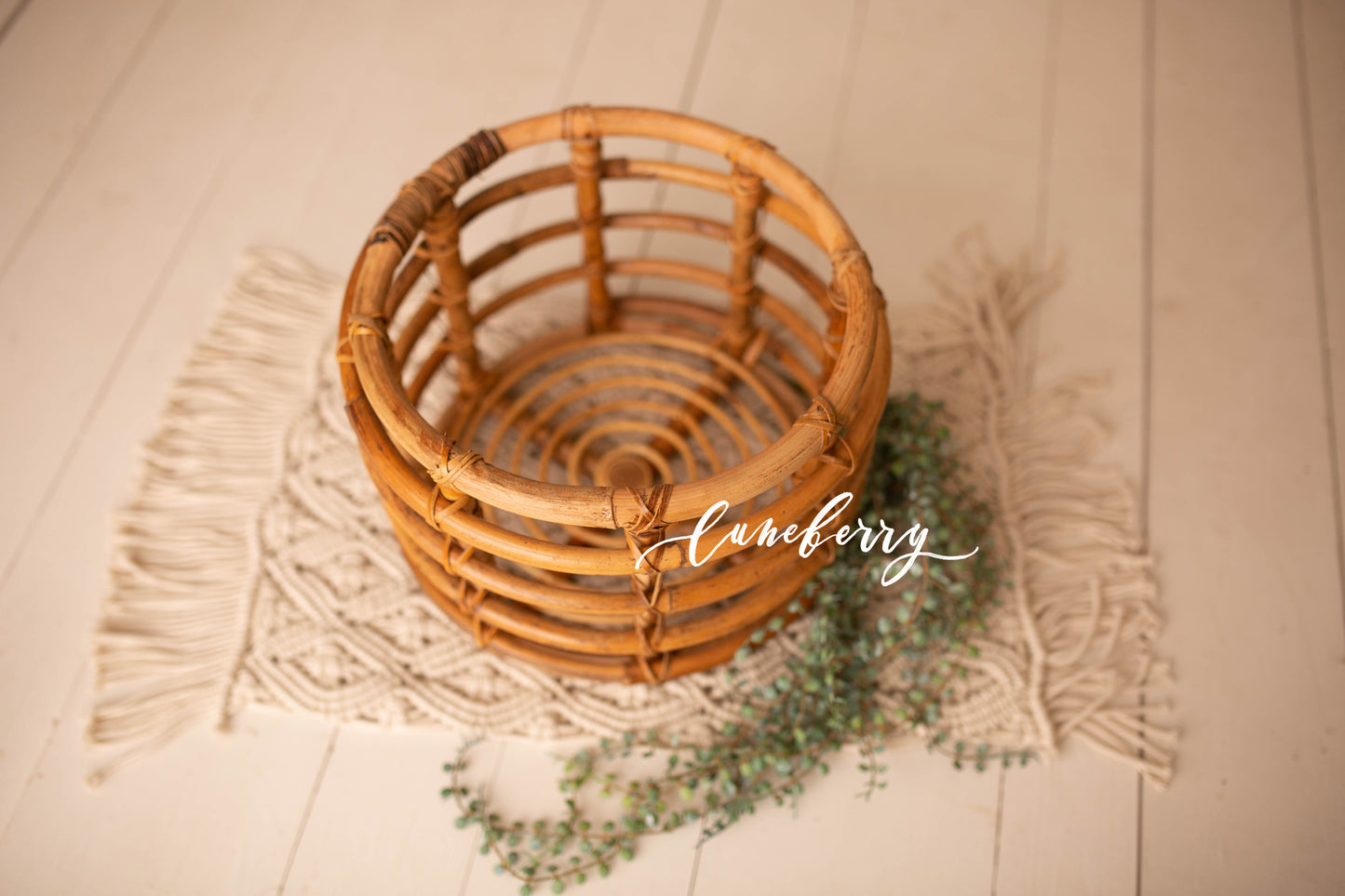 Harper Bamboo Round Basket