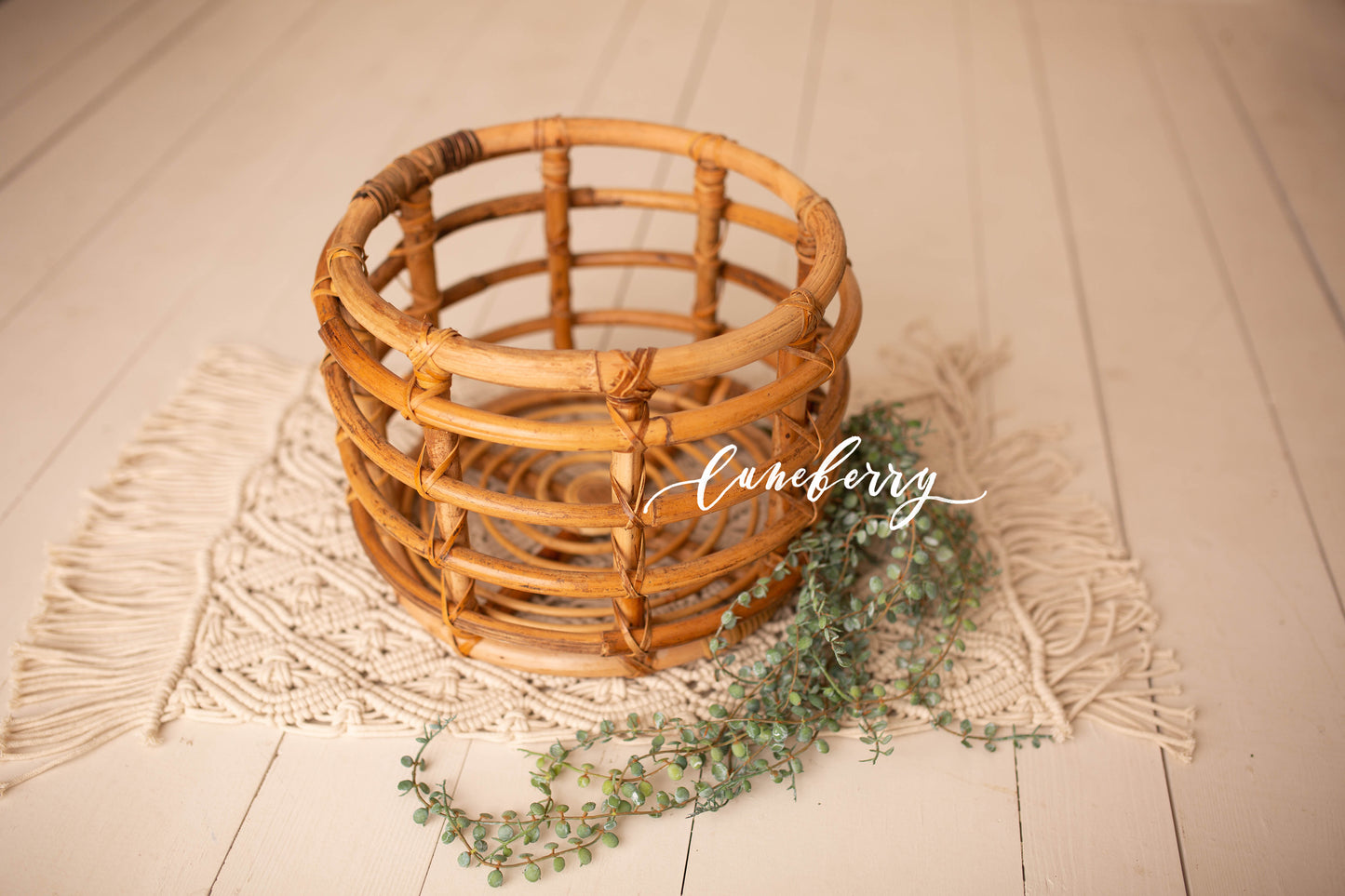 Harper Bamboo Round Basket