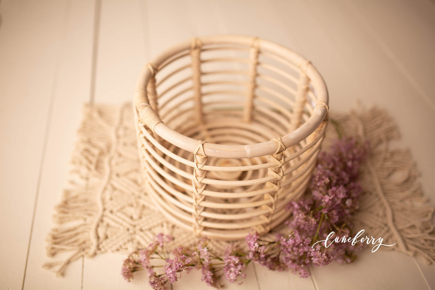 Harper Bamboo Round Basket