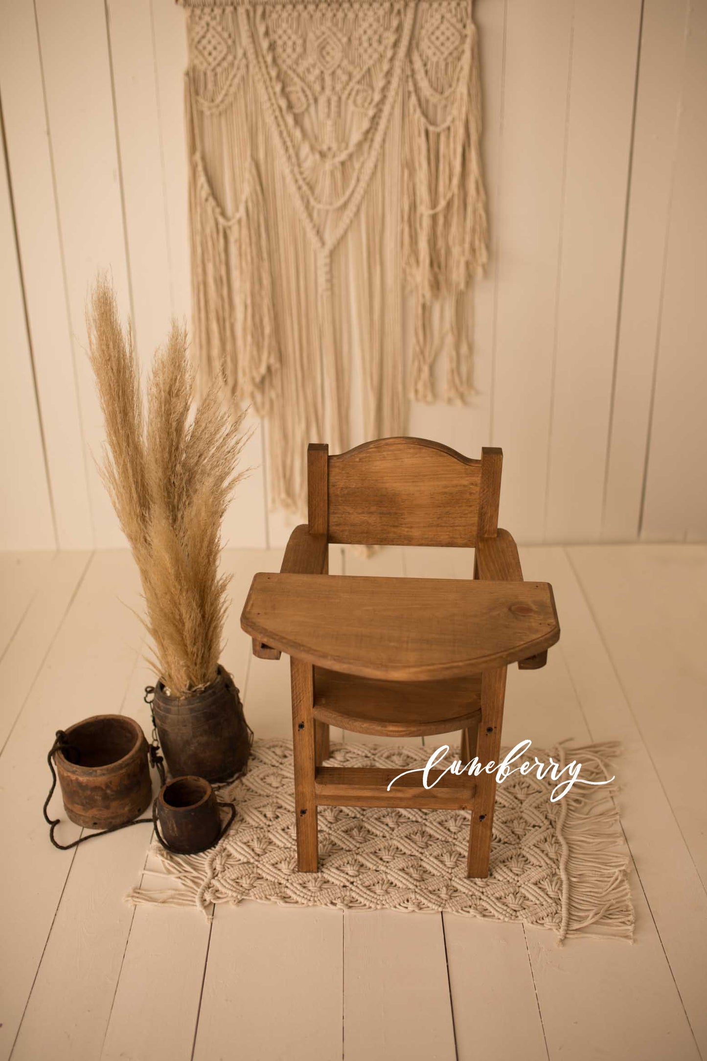 Mini Wooden High Chair