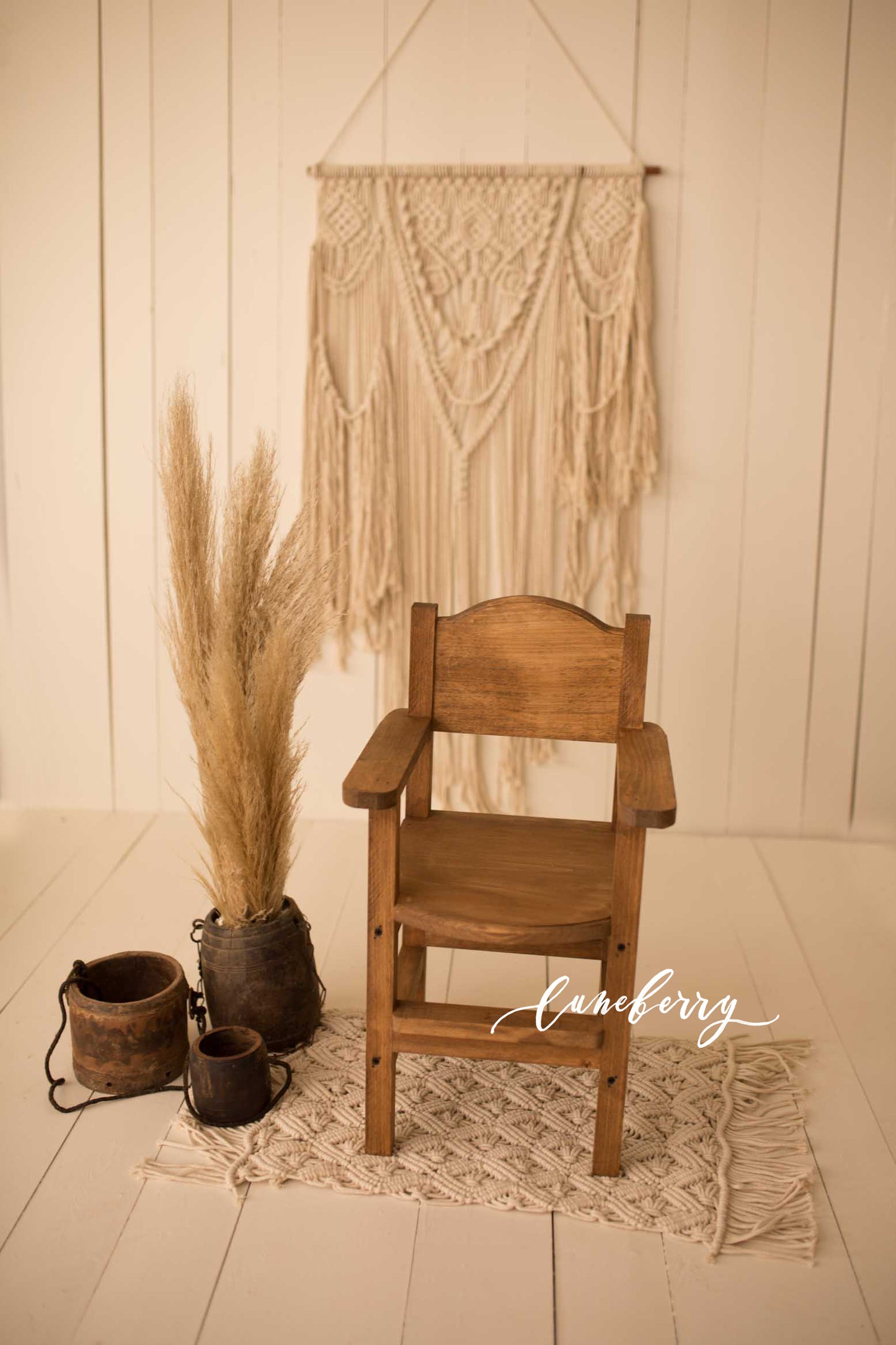Mini Wooden High Chair