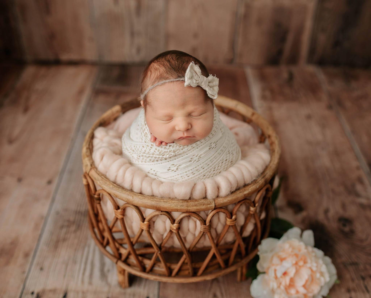 The Johna -Bamboo Round Basket
