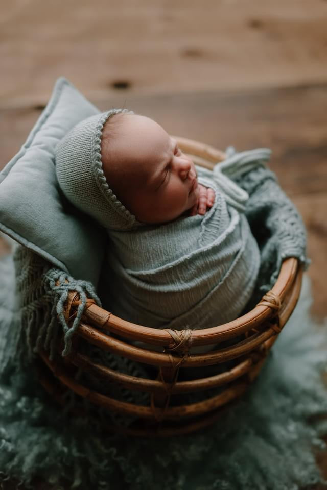 Harper Bamboo Round Basket