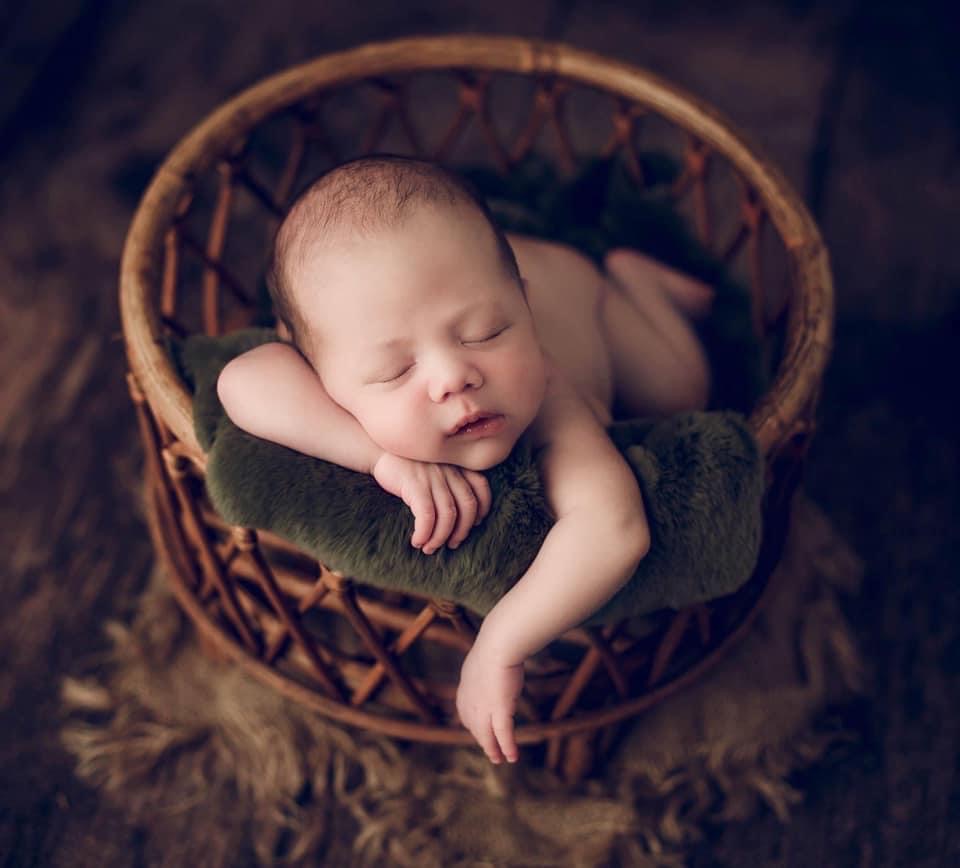 The Johna -Bamboo Round Basket