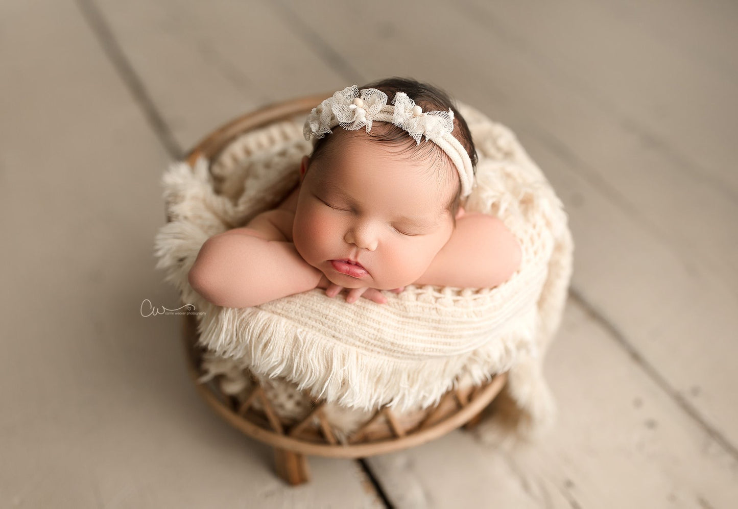 The Johna -Bamboo Round Basket