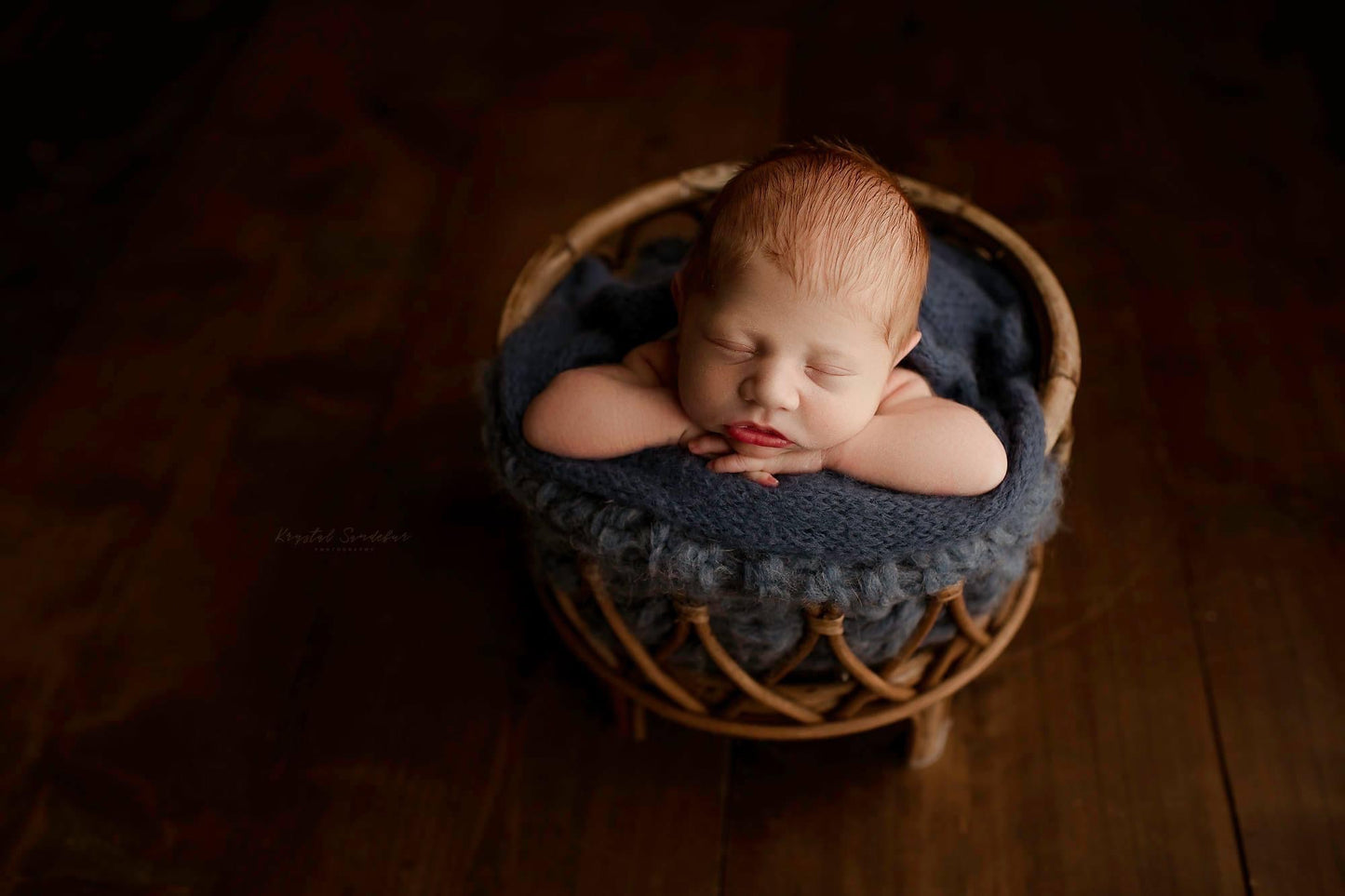 The Johna -Bamboo Round Basket