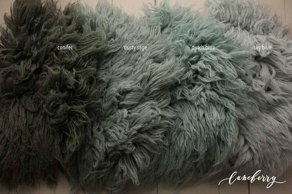DUSTY SAGE Premium Wool Flokati **PRE-ORDER**